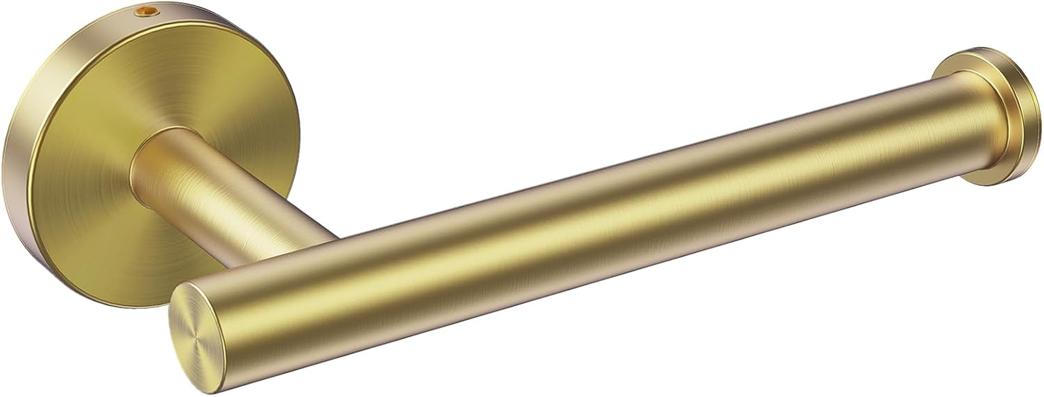 Setsail Toilet Paper Holder Wall Mount Screw-In Gold Bathroom Toilet Paper Roll Holders Stainless Steel Tissue Holder for Bathroom Hardware Accessories, Drill Hole