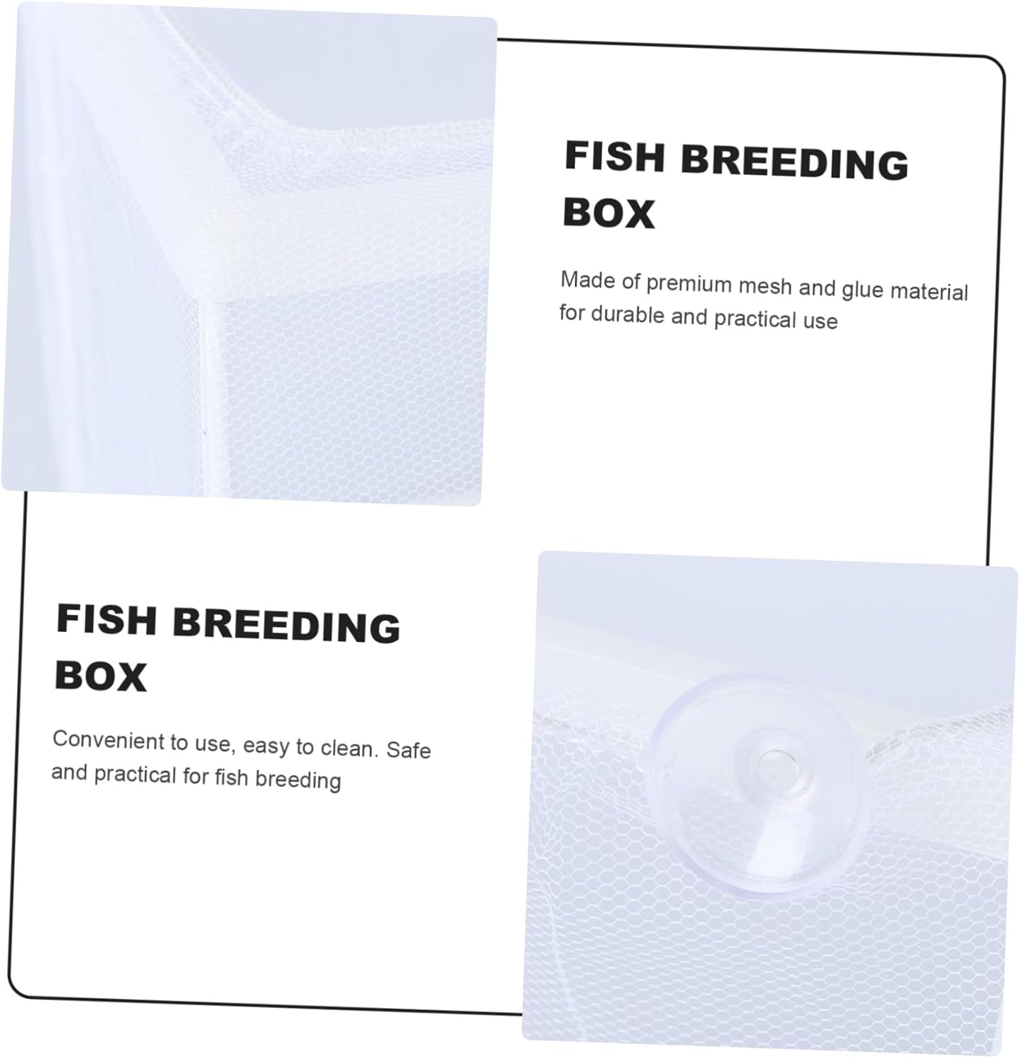 UKCOCO Fish Breeding Tank Fish Incubator for Aquarium with Mesh Design Isolation and Fry Protection in Guppy Shrimp Breeding