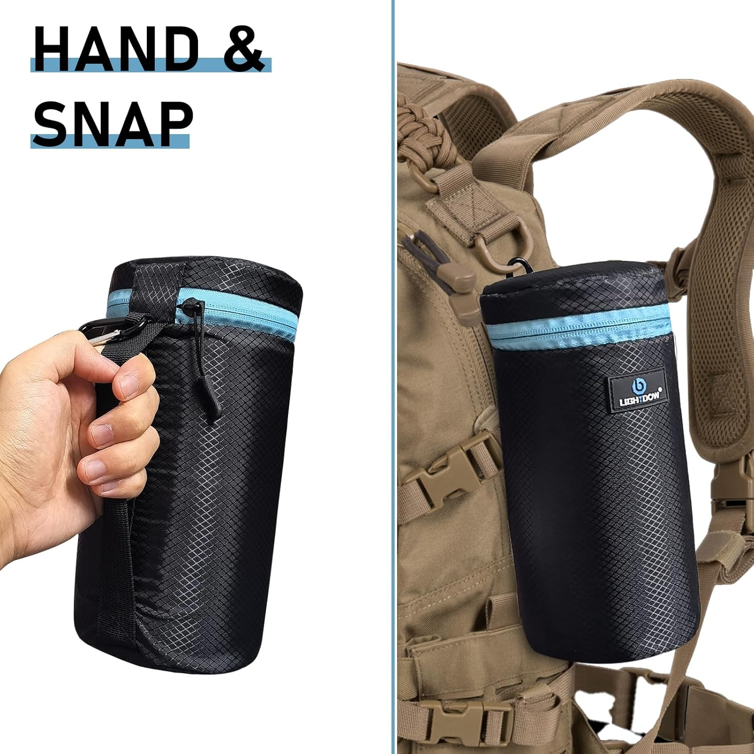 Lightdow Lens Pouches (Set of 4) S M L XL Lens Case 5Mm Thick Soft Waterproof and Shockproof Portable Protective Lens Case for Canon Nikon Sony Olympus Camera DSLR Lens Mirrorless Camera Lens Bag image number 1