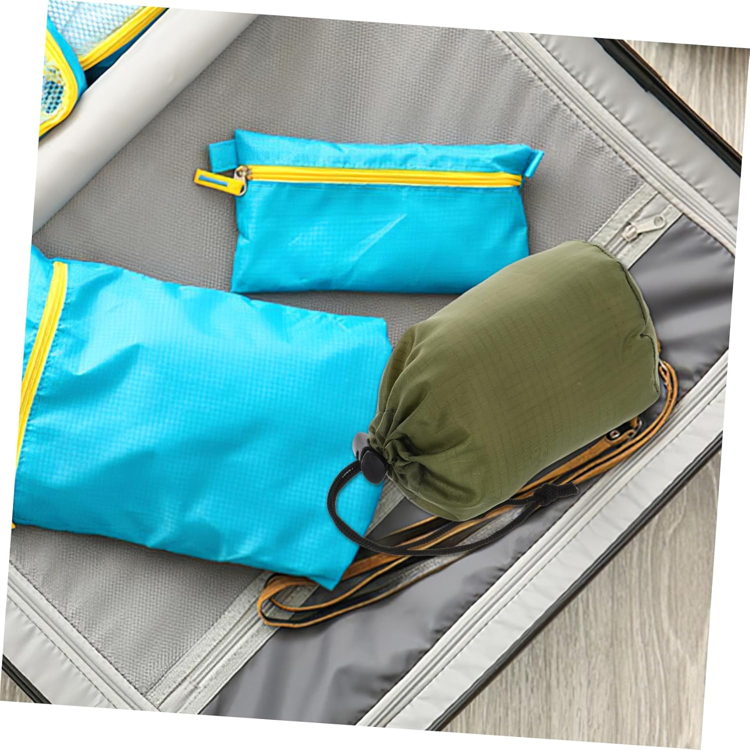 BESTYASH Compression Stuff Sack for Sleeping Bag and Camping Gear, Waterproof Nylon Drawstring Storage Bag, Dustproof Travel Pouch for Outdoor Hiking and Backpacking image number 5