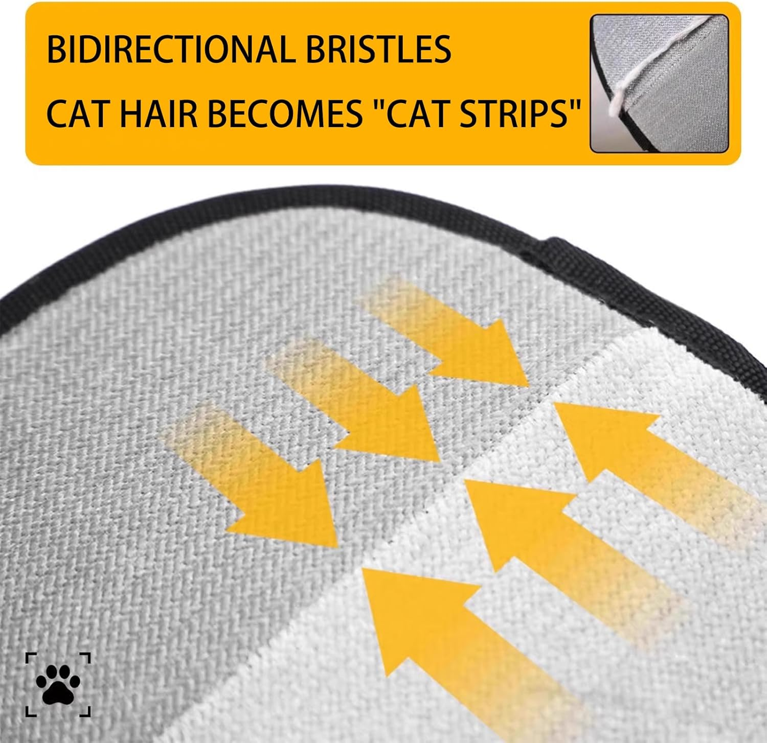 Upgraded Double Sided Pet Hair Remover Glove Reusable Electrostatic Grooming Gloves for Couch Car Furniture and Carpet Cleaning 2Pcs image number 1