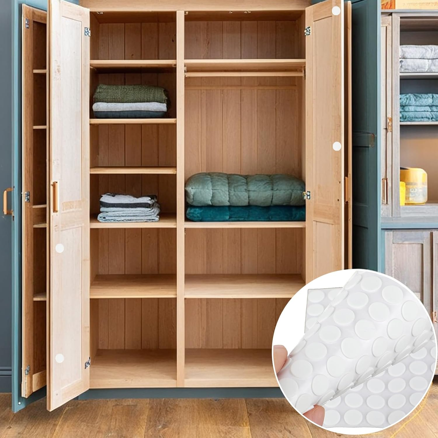 Pack of 261 Foam Rubber Feet Self-Adhesive Felt Sheet round Rectangular Furniture Stoppers Non-Slip Felt Doors Foam Felt Gliders for Furniture Feet, Chair Legs, Sofas image number 5