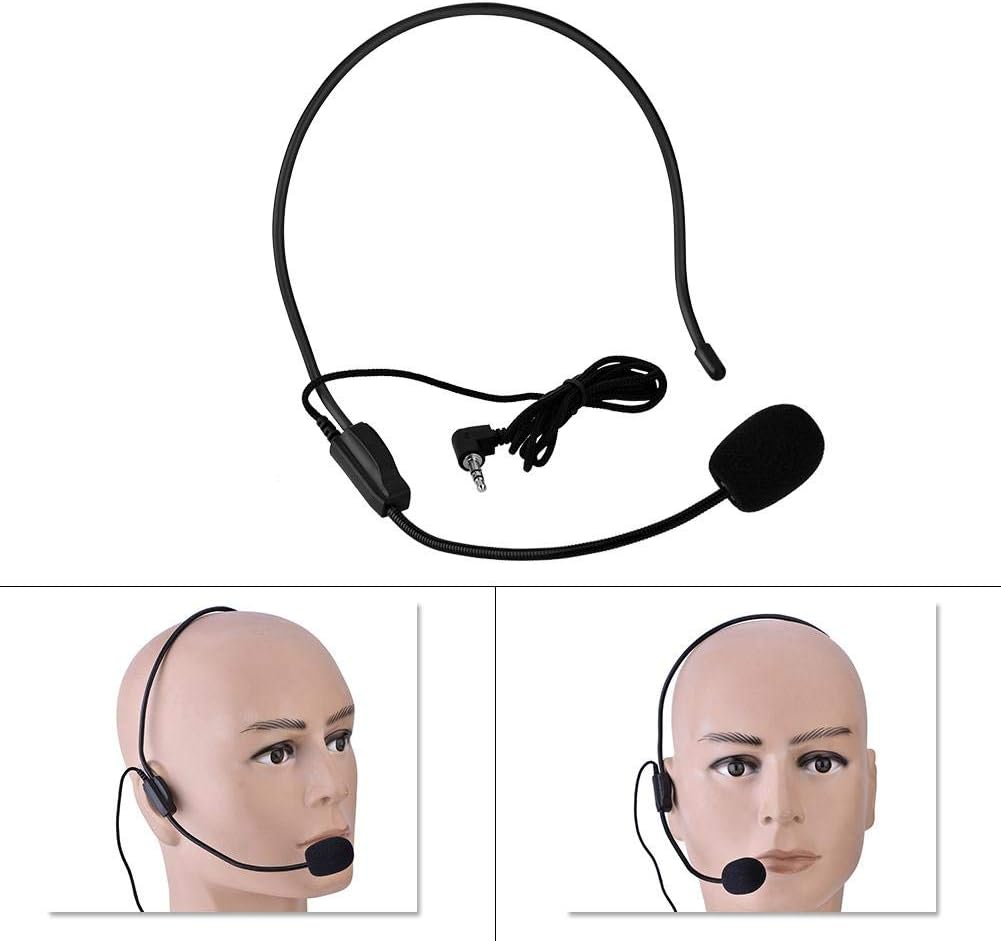 Headset, Mini Main Wired Microphone with 3.5Mm Interface, Condenser Microphone for Speech Amplifier, Ideal for Singing and Teaching at Stage Performances, Shows and Dances image number 6