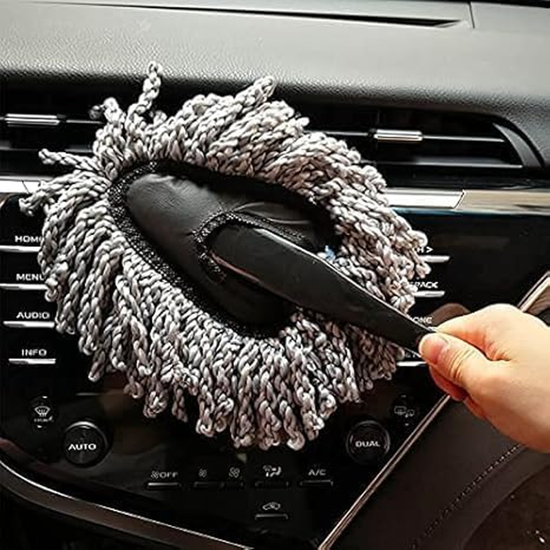 2 Pack Super Soft Microfiber Car Dash Duster Brush for Car Cleaning Home Kitchen Computer Cleaning Brush Dusting Tool (Grey, 30CM) image number 1