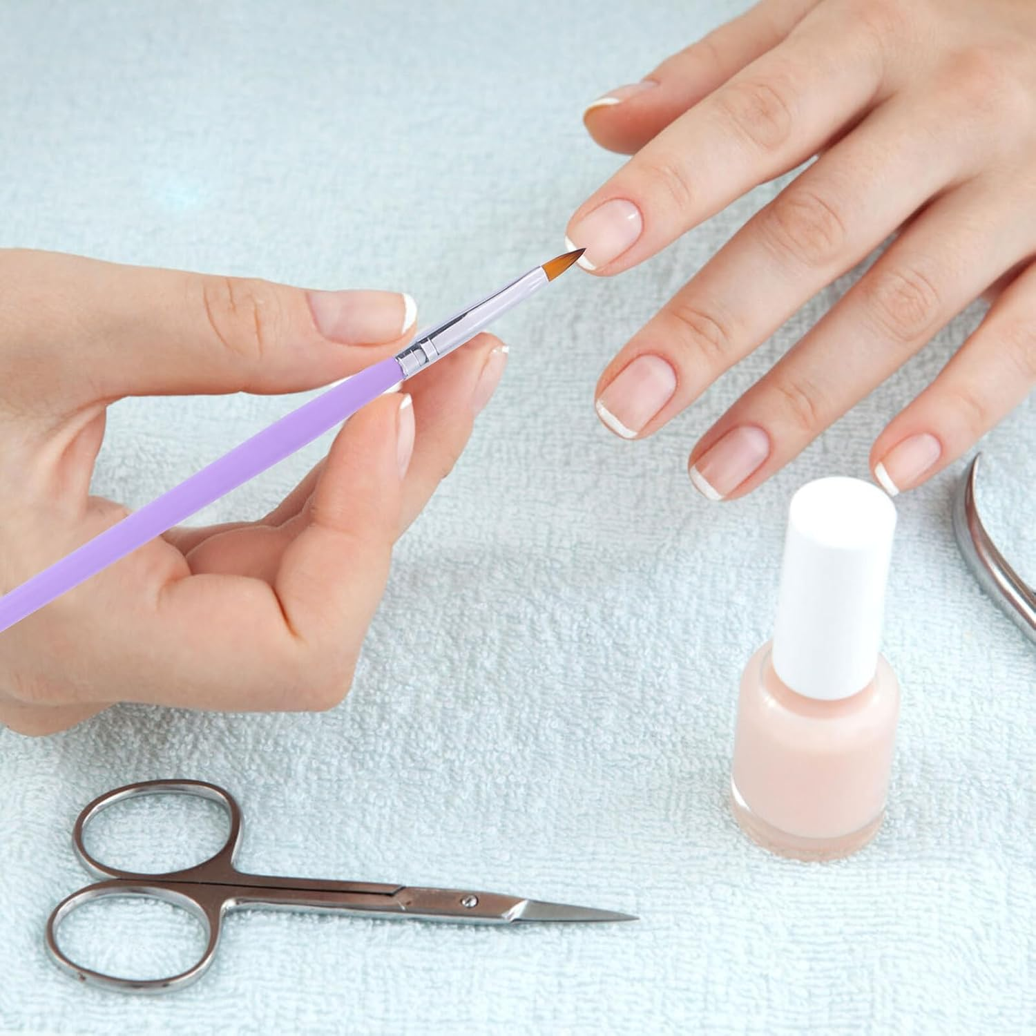 SEWACC 7 Pcs Nail Art Design Brush Pen Set, Professional Manicure Tools Liner and Dotting Brushes for Crystal Gel Sculpting and Detailed Nail Painting image number 3