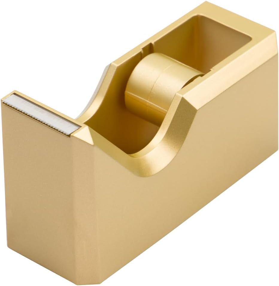 JAM PAPER Office & Desk Sets - 1 Stapler & 1 Tape Dispenser - Gold - 2/Pack - Blue image number 5