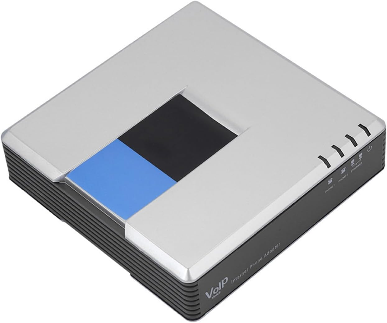 Voip, 2 Ports Analog Telephone Adapter, Voip Phone Adapter Support SIP V2 Protocol DHCP, PAP2T Internet Phone Adapter with RJ45 Network Cable for Linksys (AU Plug) image number 4