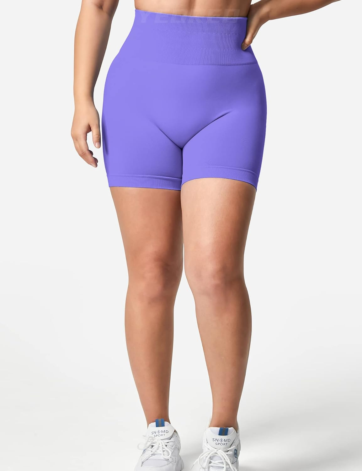 YEOREO Women Seamless Scrunch Workout Shorts High Waisted Booty Lifting Gym Yoga Shorts