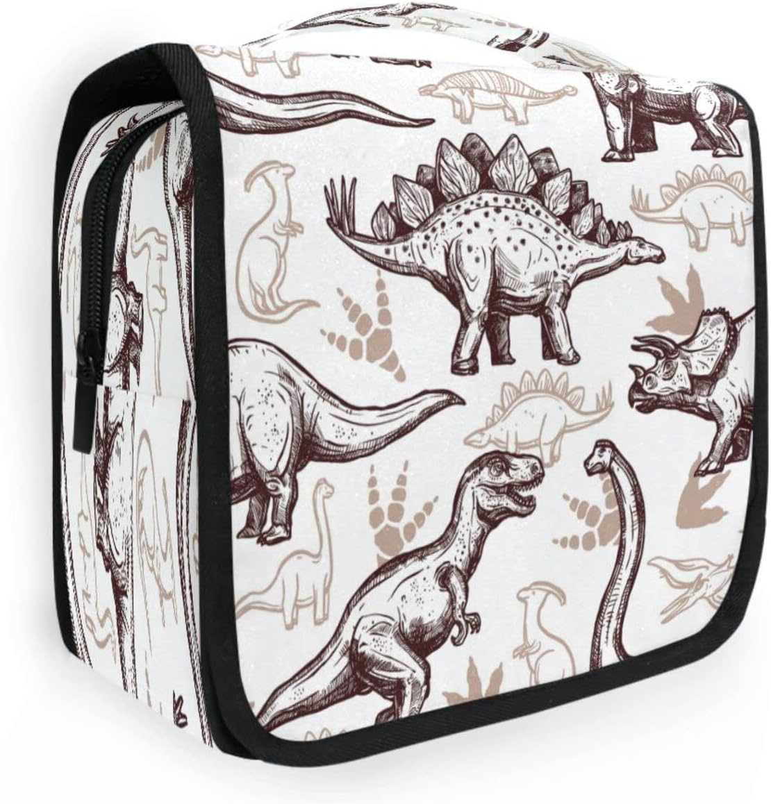 Hanging Toiletry Bag for Women Men, Portable Makeup Bag Organizer Cosmetic Bag for Purse Pouch Waterproof Travel Essentials Large Wash Bag for Kids Girls, Skull, One Size, Fashion