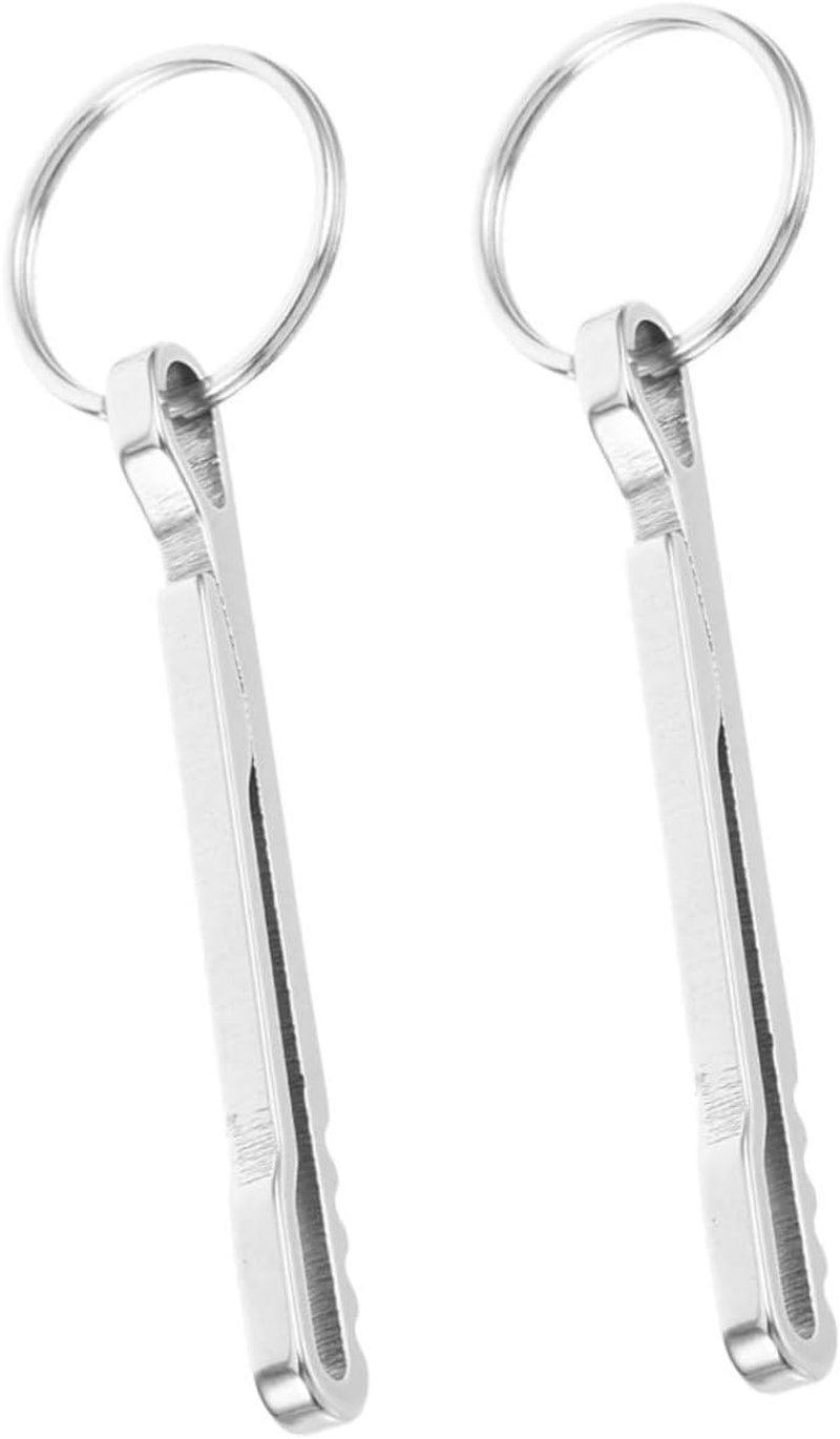 Alasum Cash Holder Money Wallet Stainless Steel Waist Clip Compact Lightweight Money Storage Holder Wallet Carabiner Clip Portable Keychain for Outdoor Activities image number 4