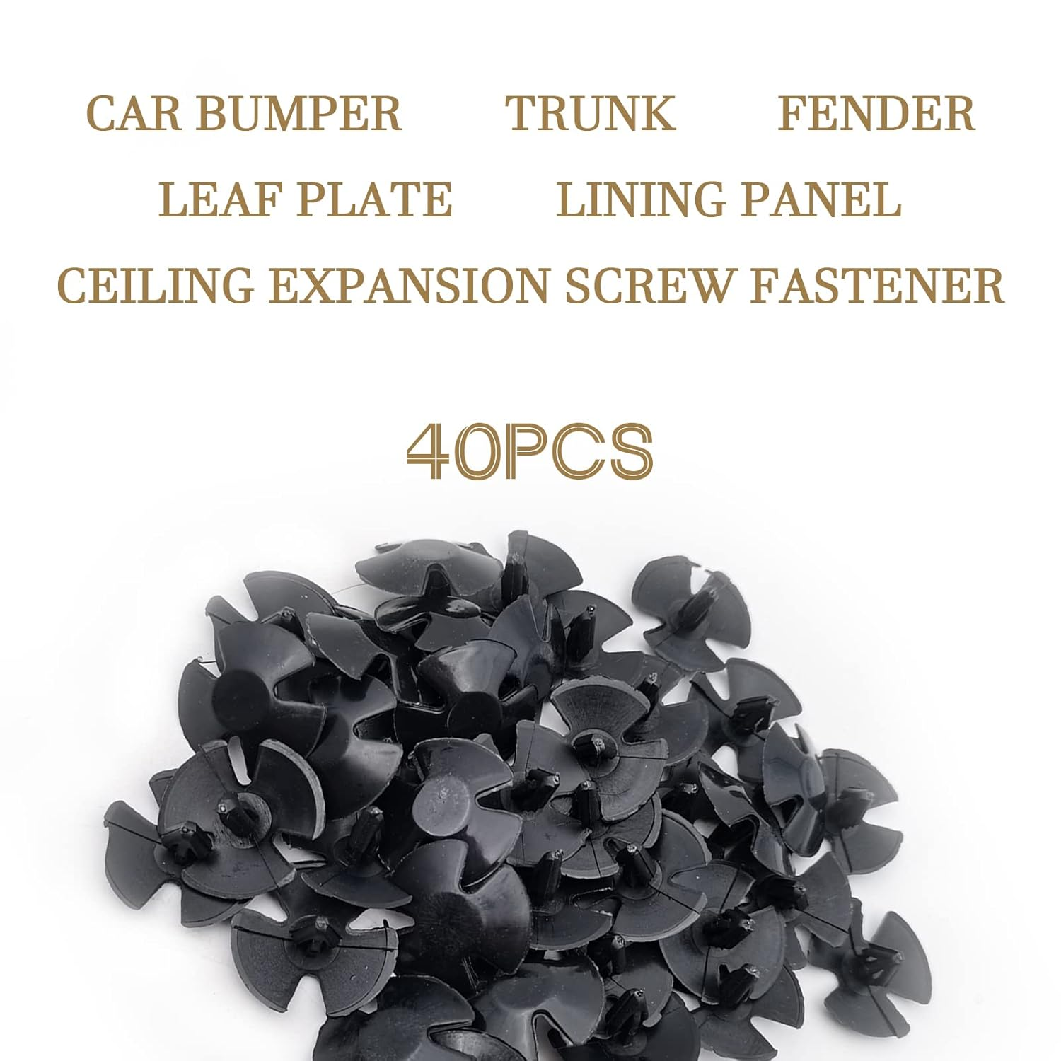 20Pcs Hood Insulation Retainers OEM 4878883AA Replace LH LHS Nylon Clip Plastic Retainers Fasteners Push Type Push Pin Screws, Automotive Replacement Parts Compatible with Chrysler, Jeep, Dodge, Ram image number 2