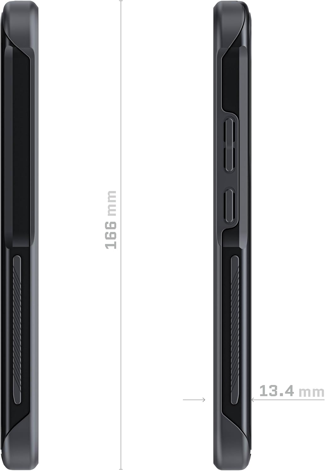 Ghostek ATOMIC Slim S22+ plus Case with Crystal Clear Back and Aluminum Metal Bumper Heavy Duty Protection Wireless Charging Compatible Designed for 2022 Samsung Galaxy S22+ plus 5G (6.6 Inch) (Black) image number 7