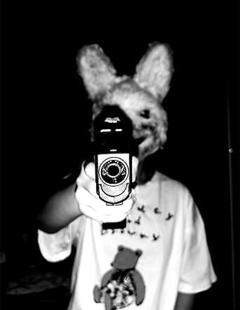 Halloween Scary Mask Bear Rabbit Bunny Mask 1Pcs, Bloody Plush Animal Head Mask, Cosplay Costume Props Halloween Party image number 5