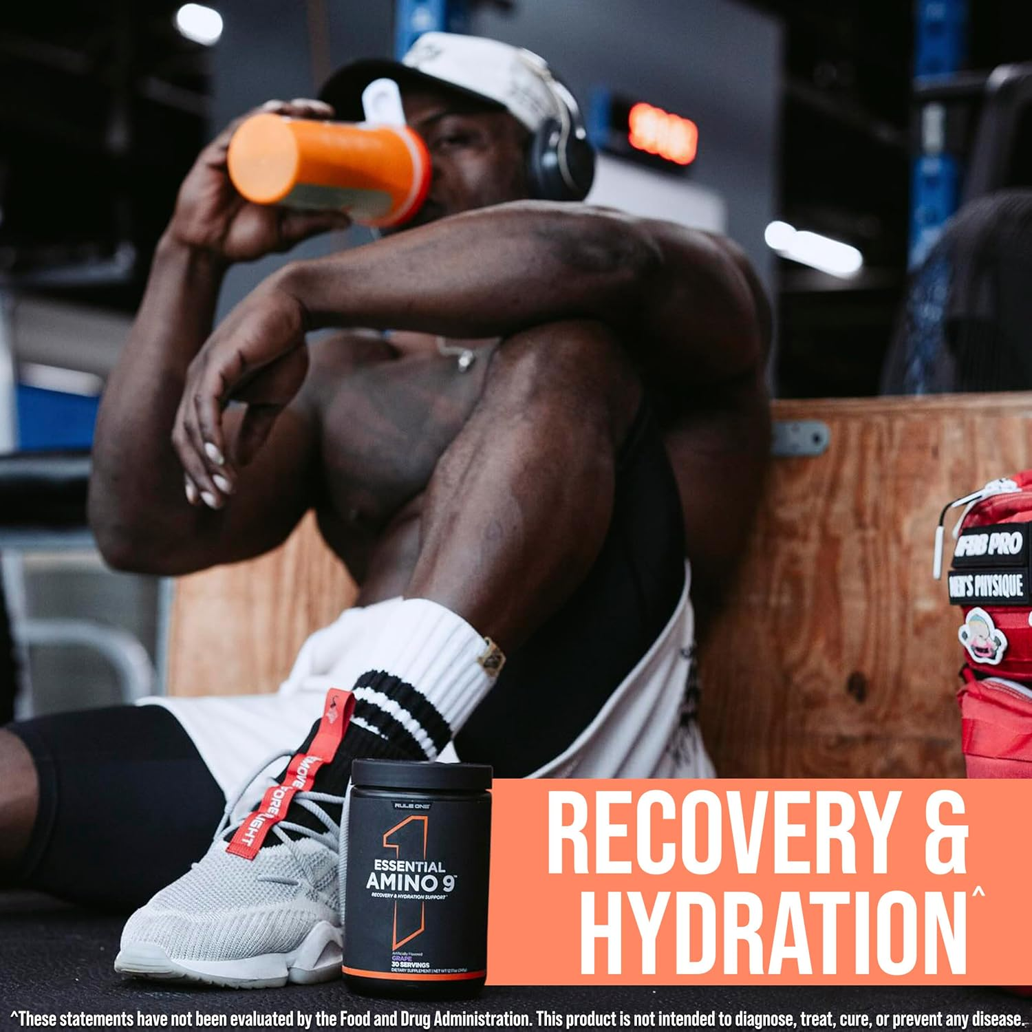 Rule 1 Essential Amino 9 Recovery & Hydration Support Supplement 345 G, Peach Mango (30 Servings)