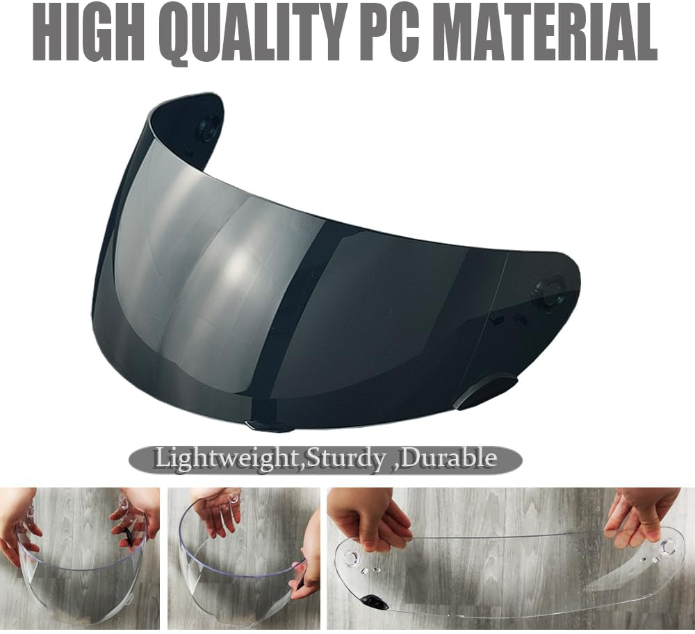 Helmet Faceshield for Bell Star/Vortex/Rs-1/Rs-2/Revolver/Qualifier Dlx,Click Release Shield Uv Protection Helmet Visor image number 3