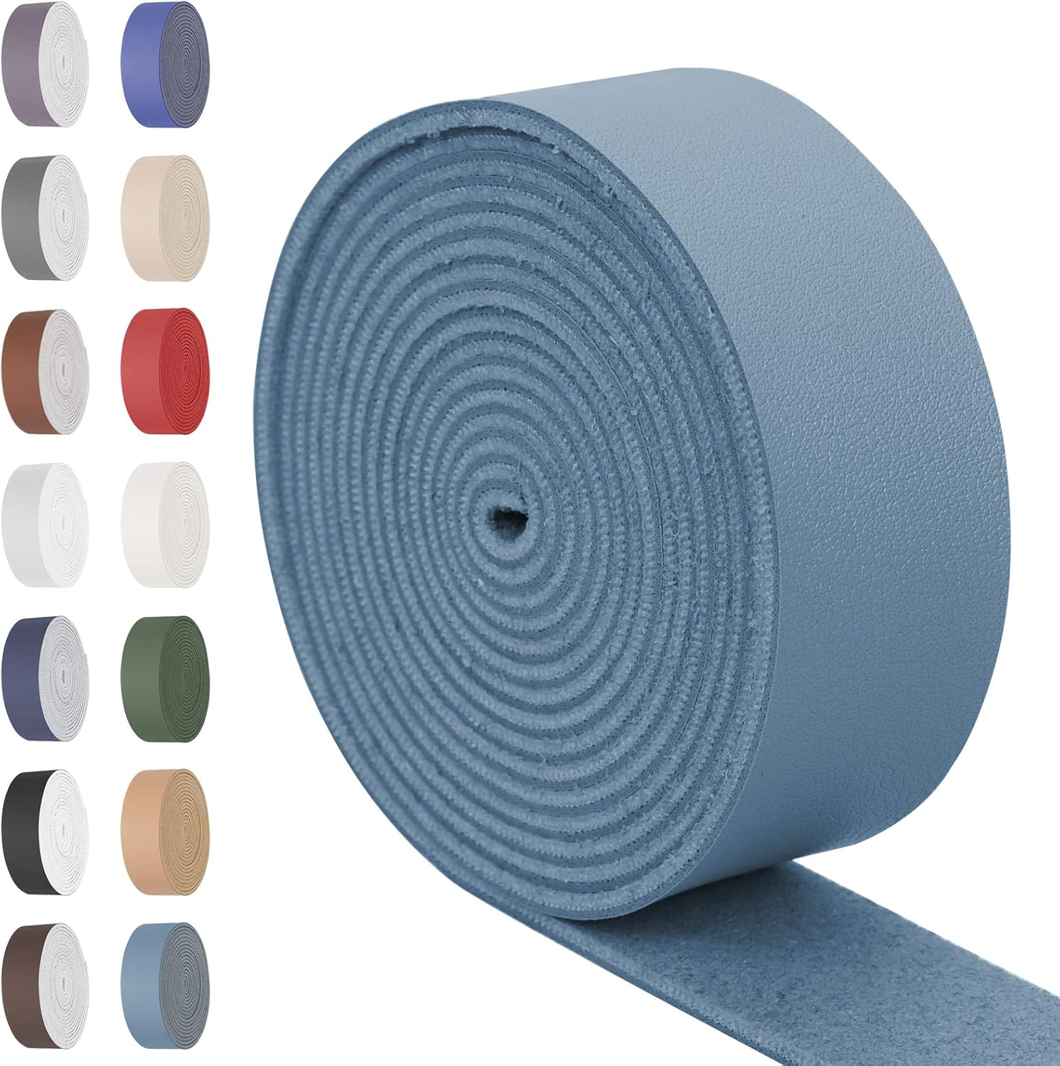 Swpeet Light Camel 1 Inch Wide 80 Inches Leather Strap, Single Sided Full Grain Leather Strips Cord String, Long Flat Belt Strips Ideal for DIY Craft Projects, Clothing, Jewelry, Wrapping