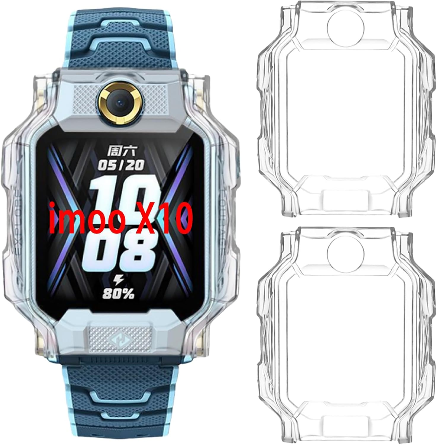 GIOPUEY Case Compatible with Imoo Watch Phone Z7, Soft TPU, Shock Resistant, Imoo Watch Phone Z7 Cover