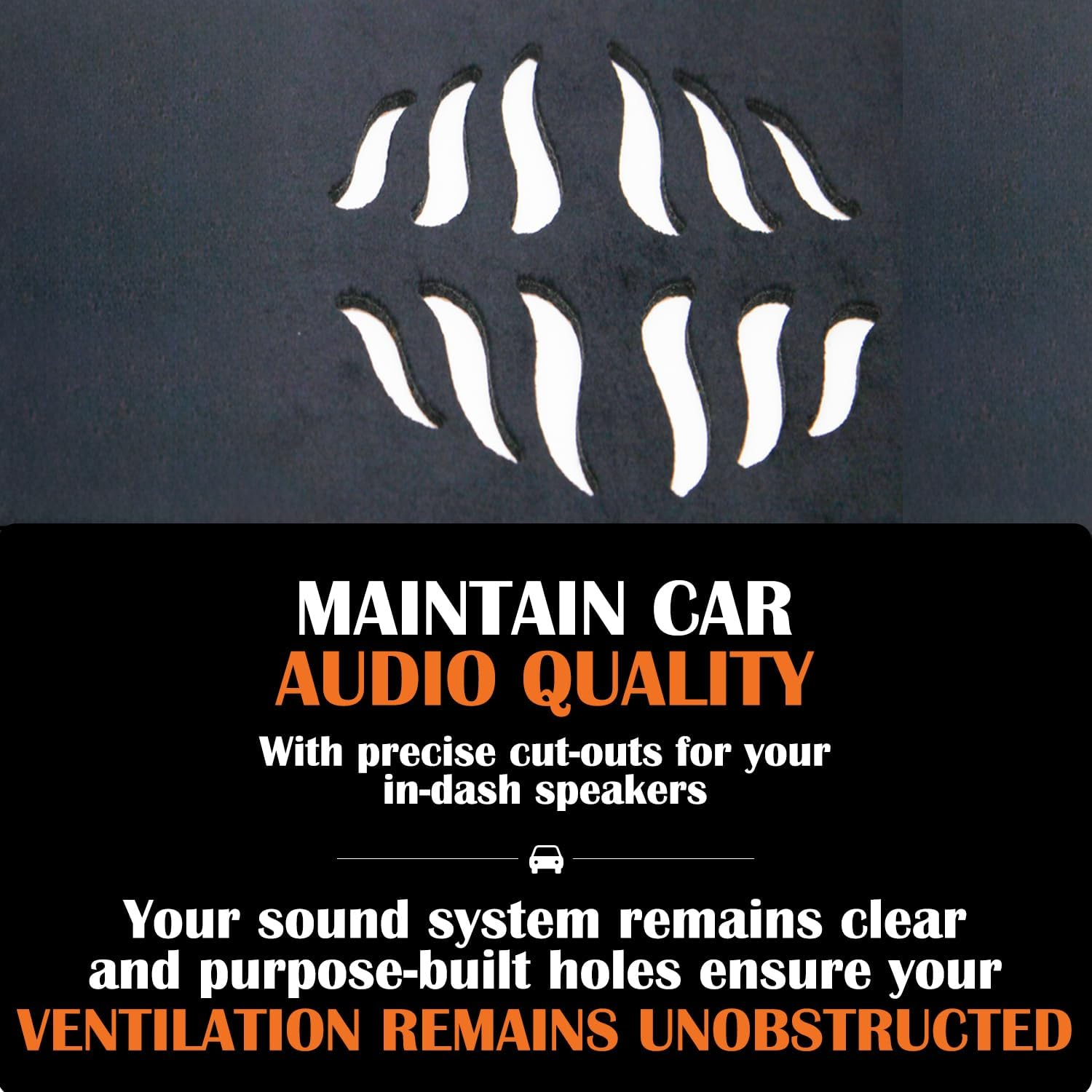 Evervenz Dash Mat for Ford Ranger 2023 2024 2025 Flannel（Without HUD） Dash Cover Dashboard Cover Ranger01 image number 1