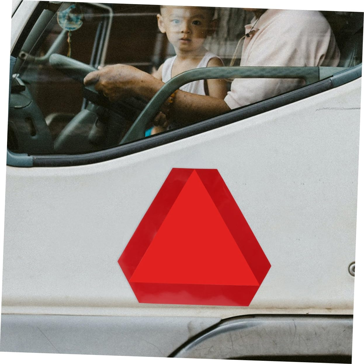 CANIGHT Reflective Slow Moving Sign for Safety Car Triangle Sign Reflective Tape image number 6