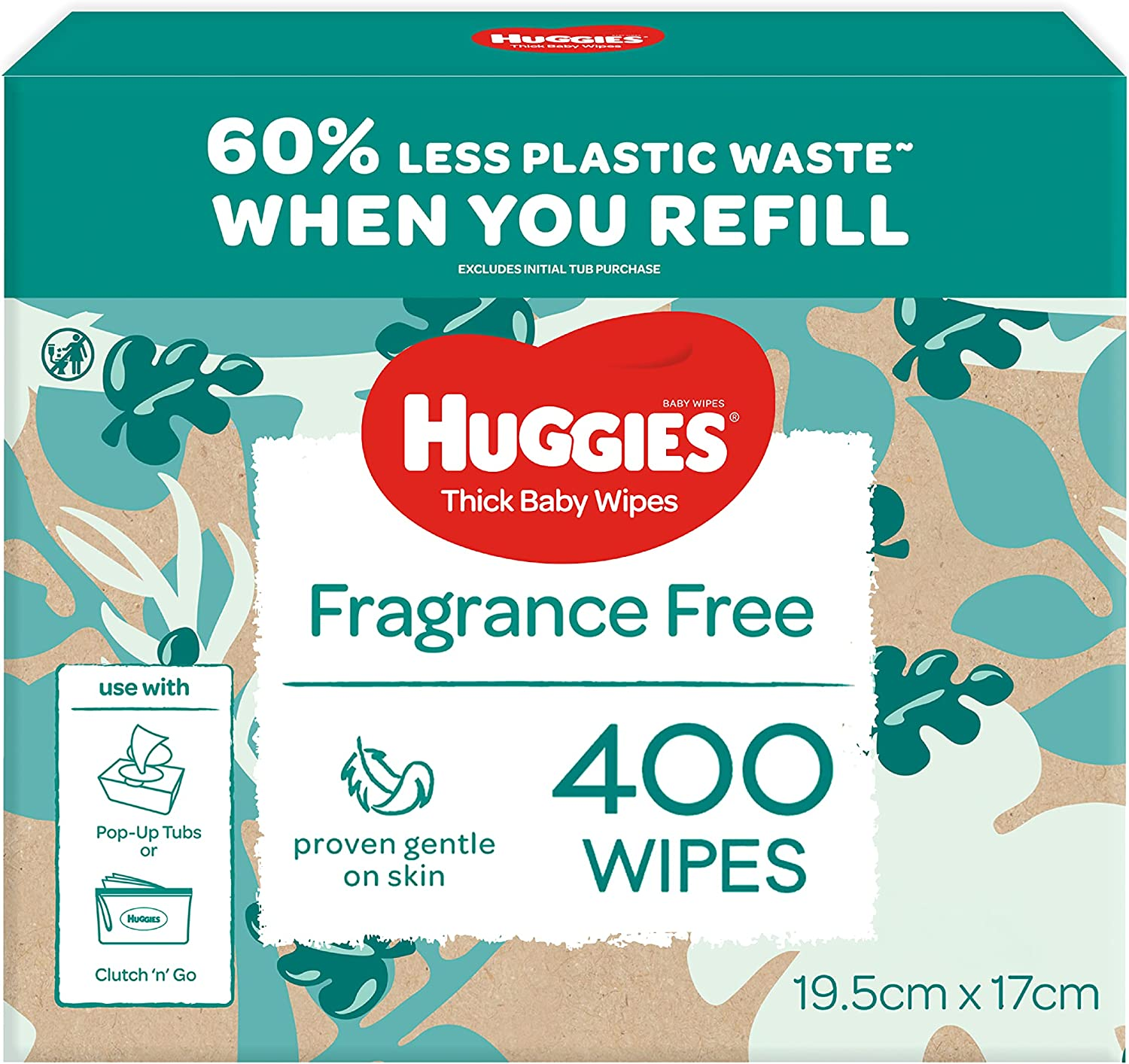 Huggies: Thick Baby Wipes - Fragrance Free (400 Pack) image number 4