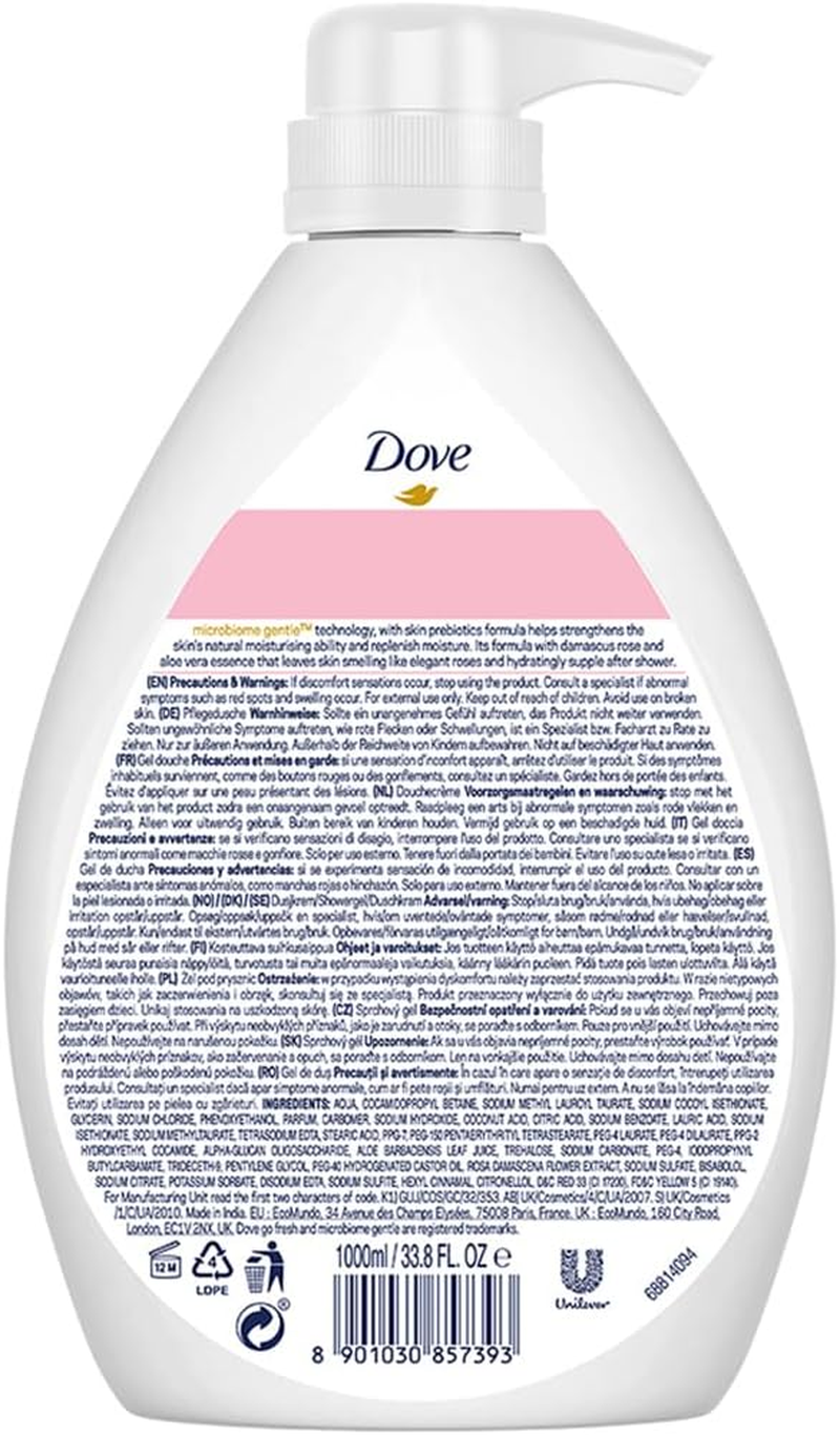 Dove Rose Soothing and Aloe Vera Body Wash 1000 Ml