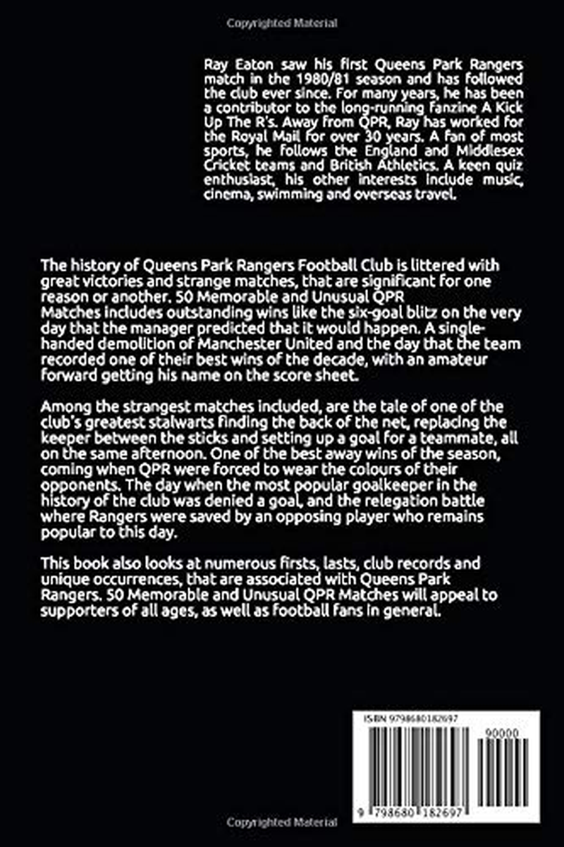 50 Memorable and Unusual QPR Matches