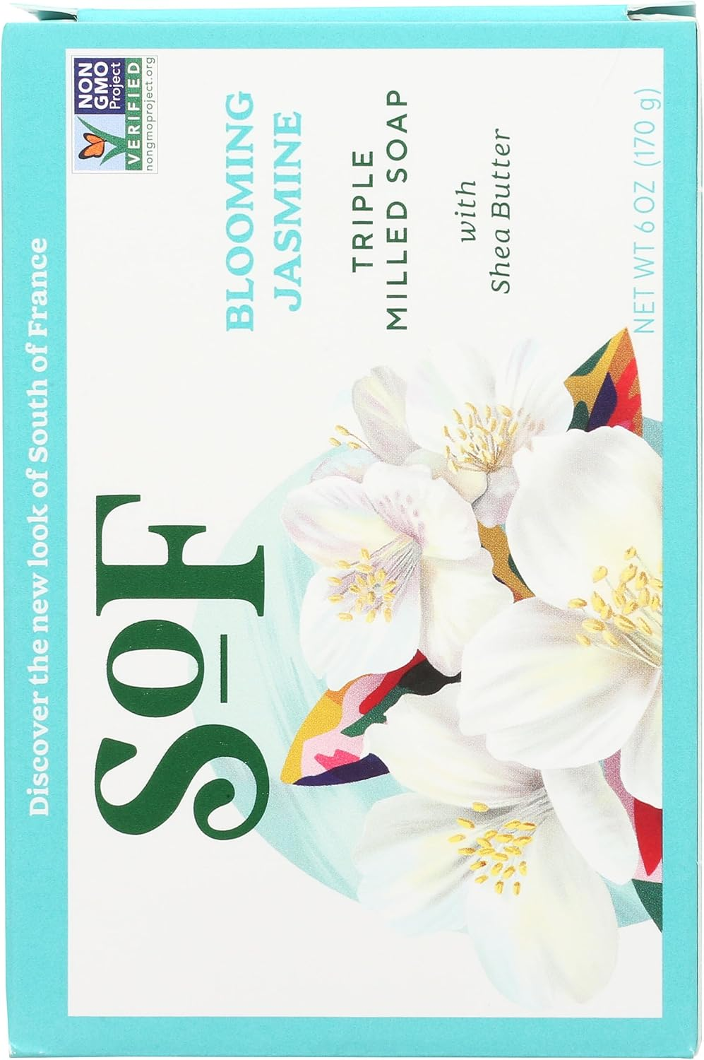 South of France - French Milled Vegetable Bar Soap Blooming Jasmine - 6 Oz. image number 5