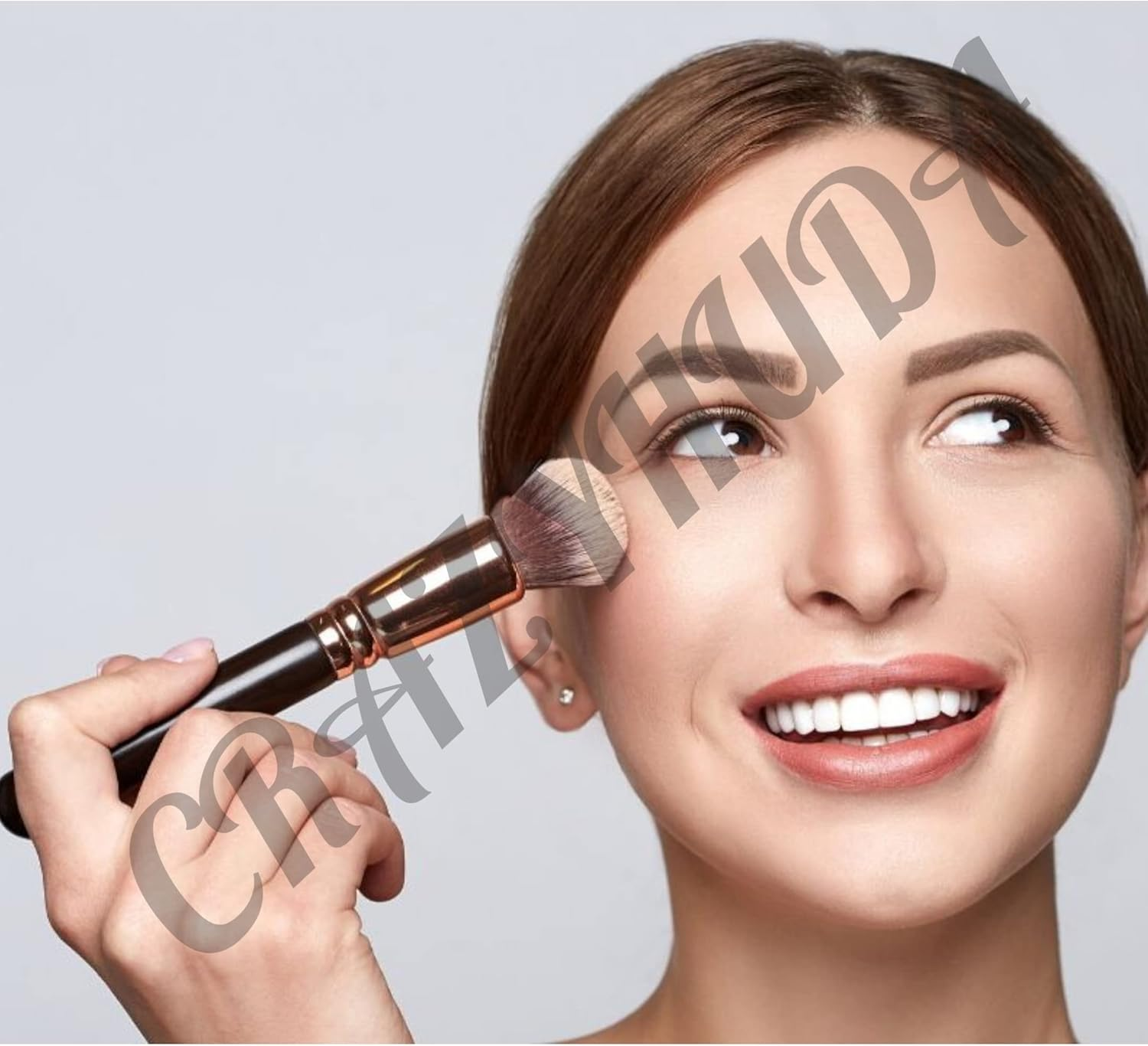 CRAZY HUDA Professional Waterproof Longlasting Foundation, Face Powder with Makeup Sponge Pack of 3