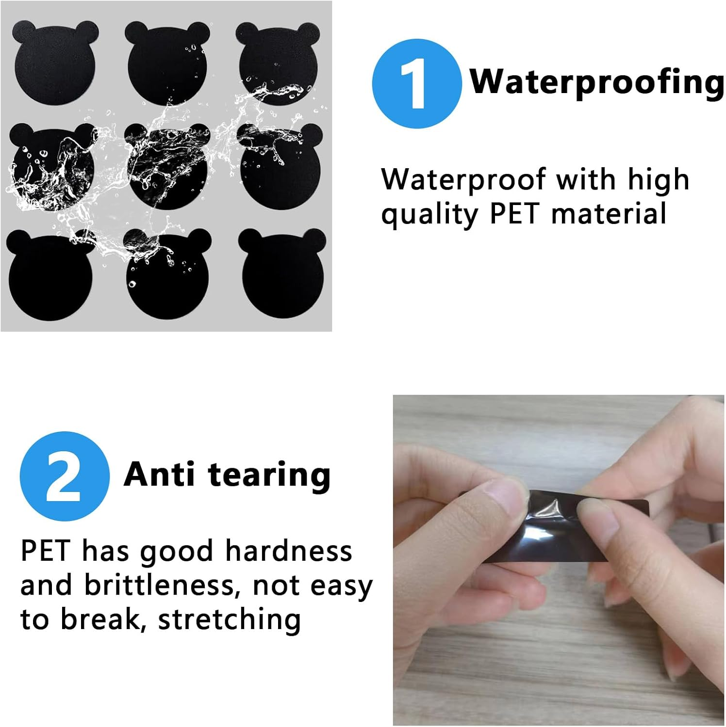 LED Light Blocking Stickers, Multiple Shapes Dimming Stickers for Creating a Comfortable Sleeping, LED Filters Dimming Sheets for Routers, Bedroom Fans, Air Conditioners [2 Sheets] image number 5