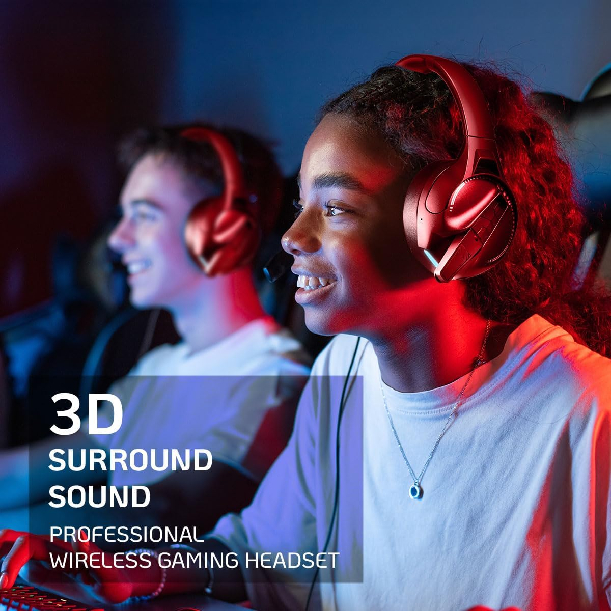 Logilink BT0070 BT 6.0 Gaming Headset 3.5Mm AUX Adjustable Headband 50 Hours Battery Life Black image number 3