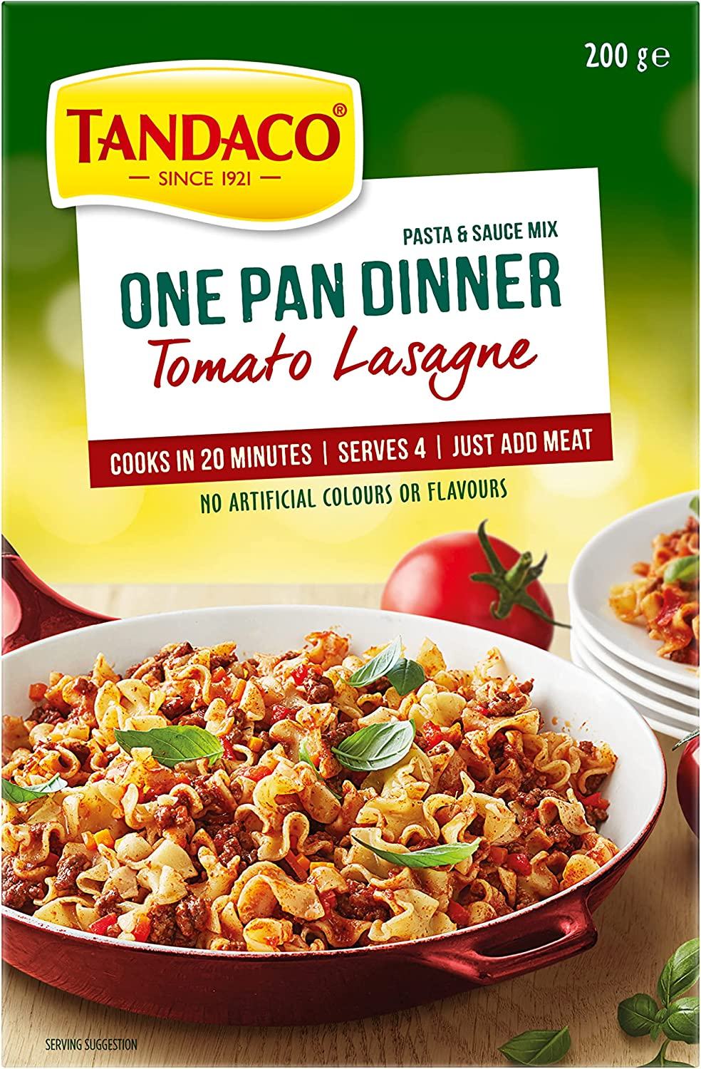 Tandaco Tomato Lasagne One Pan Dinner Ready to Eat Meal 200G image number 2