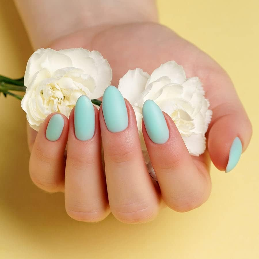 Semilac Extend UV Nail Polish 5-In-1 Green Colour 808 Pastel Mint 7 Ml Innovative UV LED Colour Polish for Colour-Intensive Fingernails Nail Polish image number 4