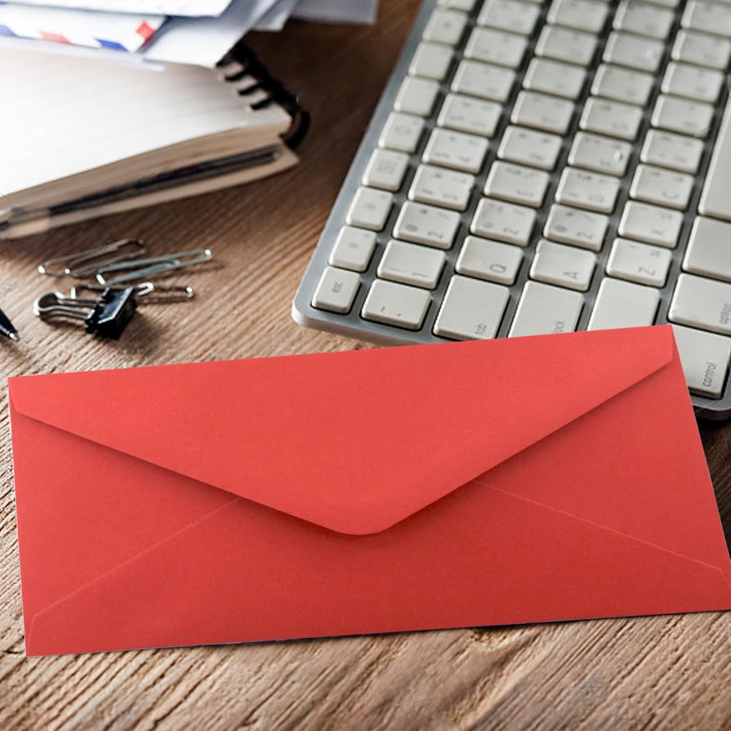 VANRA 150 PCS Colorful Envelopes #10 Business Envelopes Bulk with V Flap for Office Checks, Letter Mailing Invoices, Party Invitations, 4.13 X 9.49 in (15 Assorted Colors) image number 1