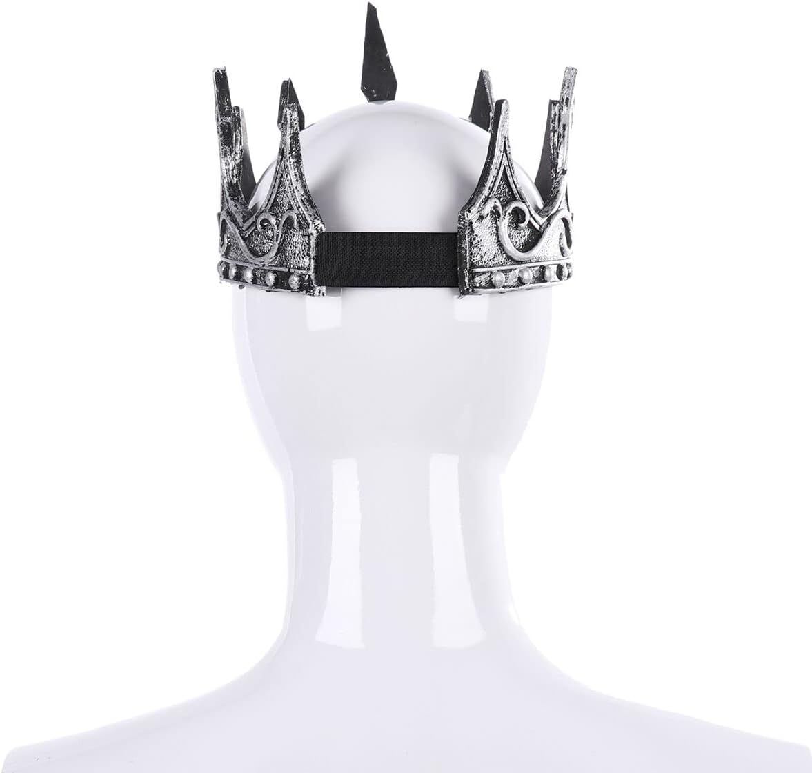 Liatunou Regal King'S Crown,Adjustable Royal Crown Prince Tiara,Medieval King Costume Accessories for Adult Kids - Gold image number 6