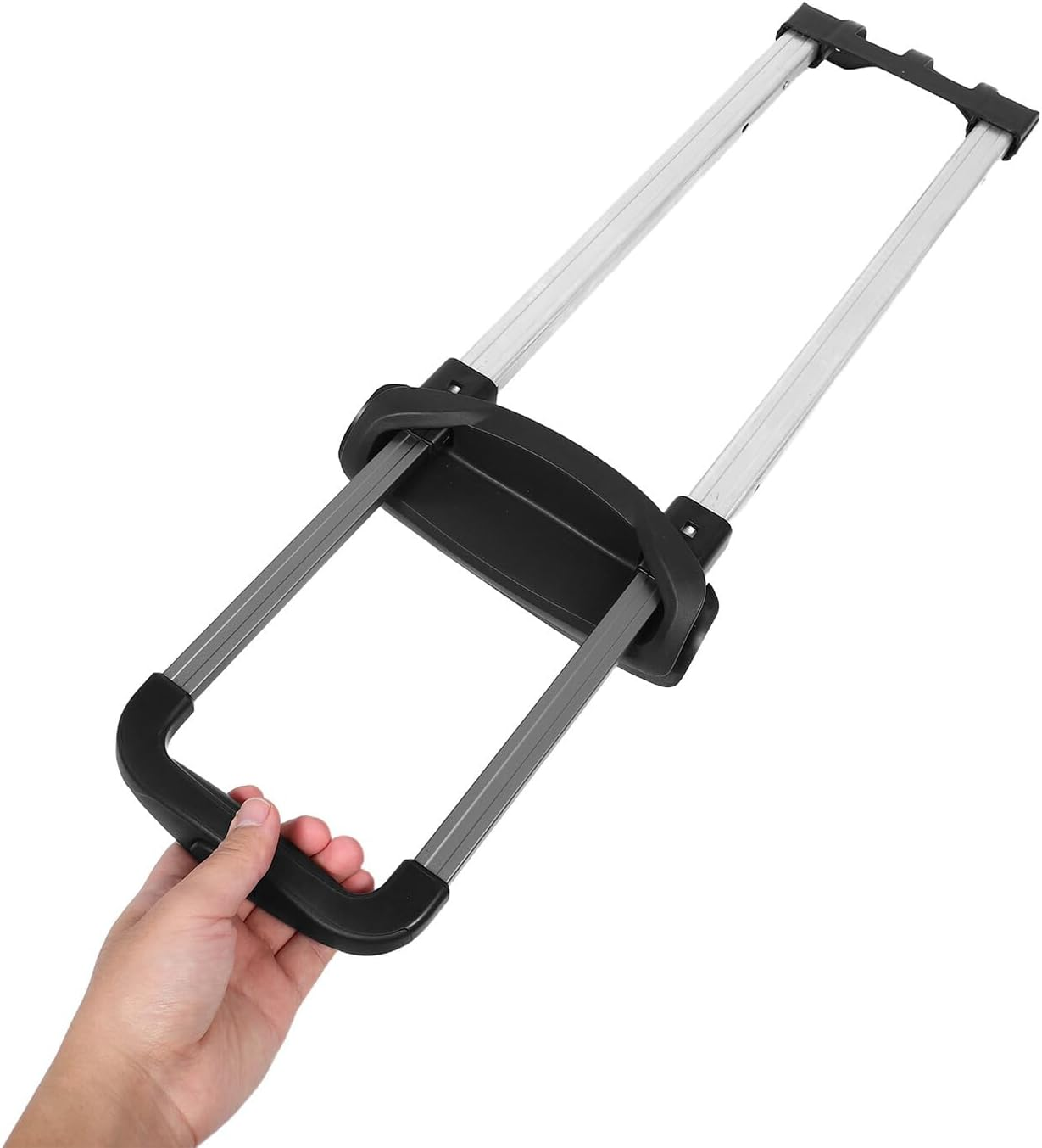 TEHAUX Aluminum Telescopic Luggage Handle Replacement, 3-Section 20-Inch Metal Pull Rod for Travel Suitcase, Portable Carry Handle Part Suitable for Trolley Bags image number 6