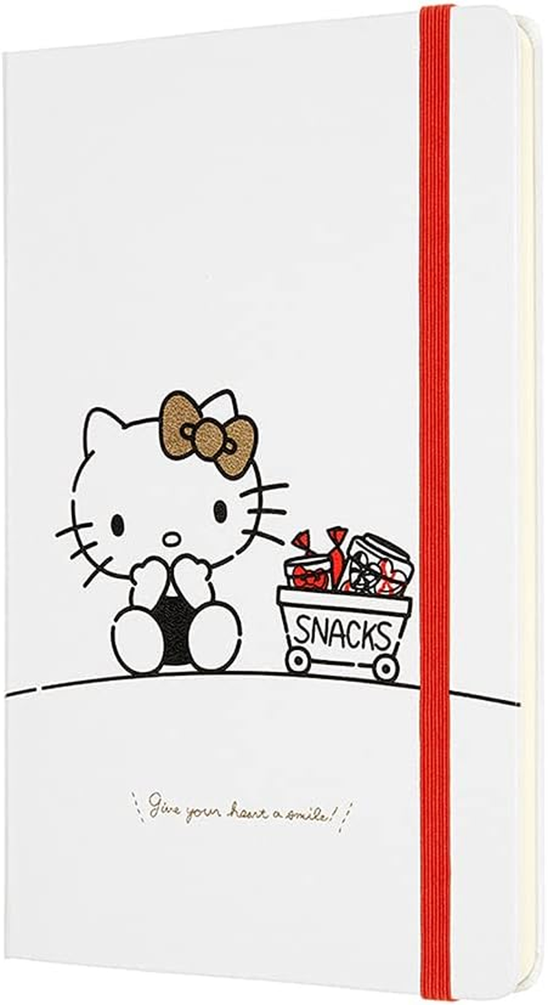 Moleskine Limited Edition Hello Kitty Plain Notebook, Large, White image number 3