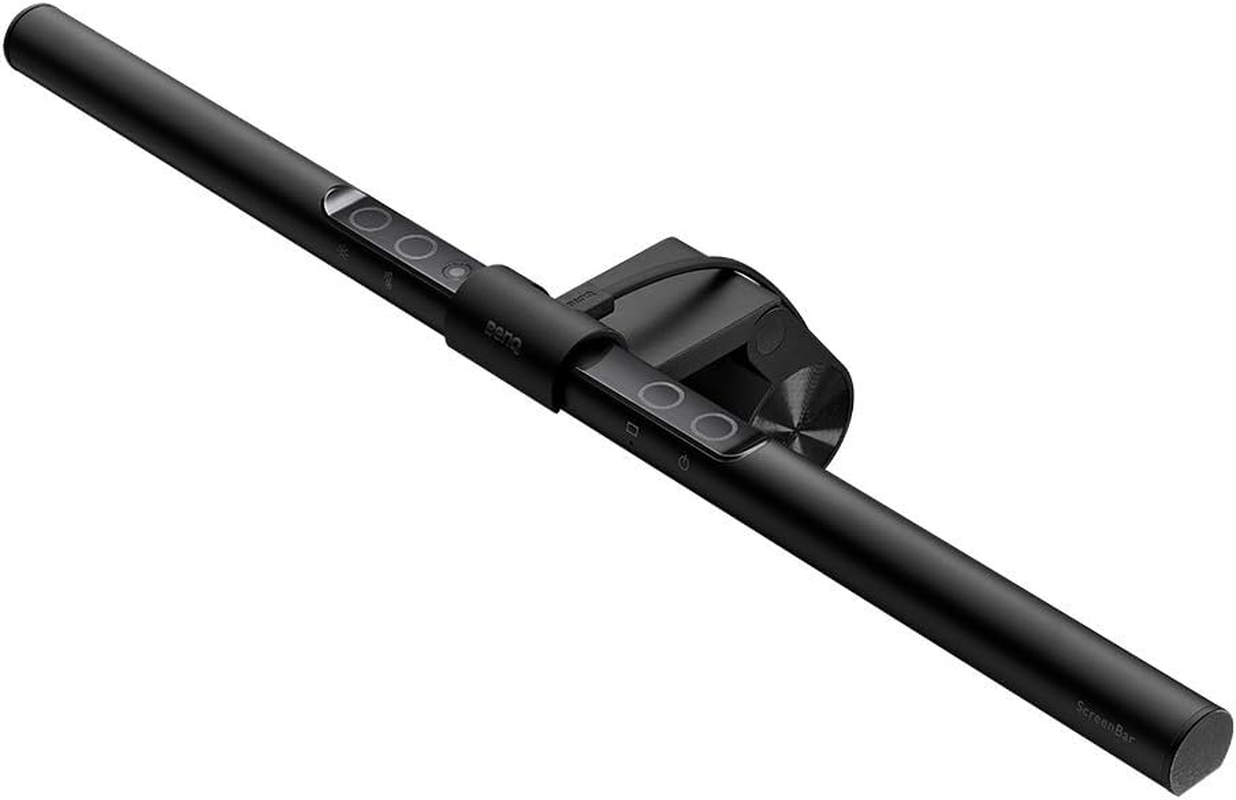 Benq Screenbar E-Reading LED Monitor Lamp with Auto-Dimming and Hue Adjustment Features, Hang It on Monitors to save Space, Eye-Care, No Screen Glare or Flicker, Matte Black USB Powered image number 6