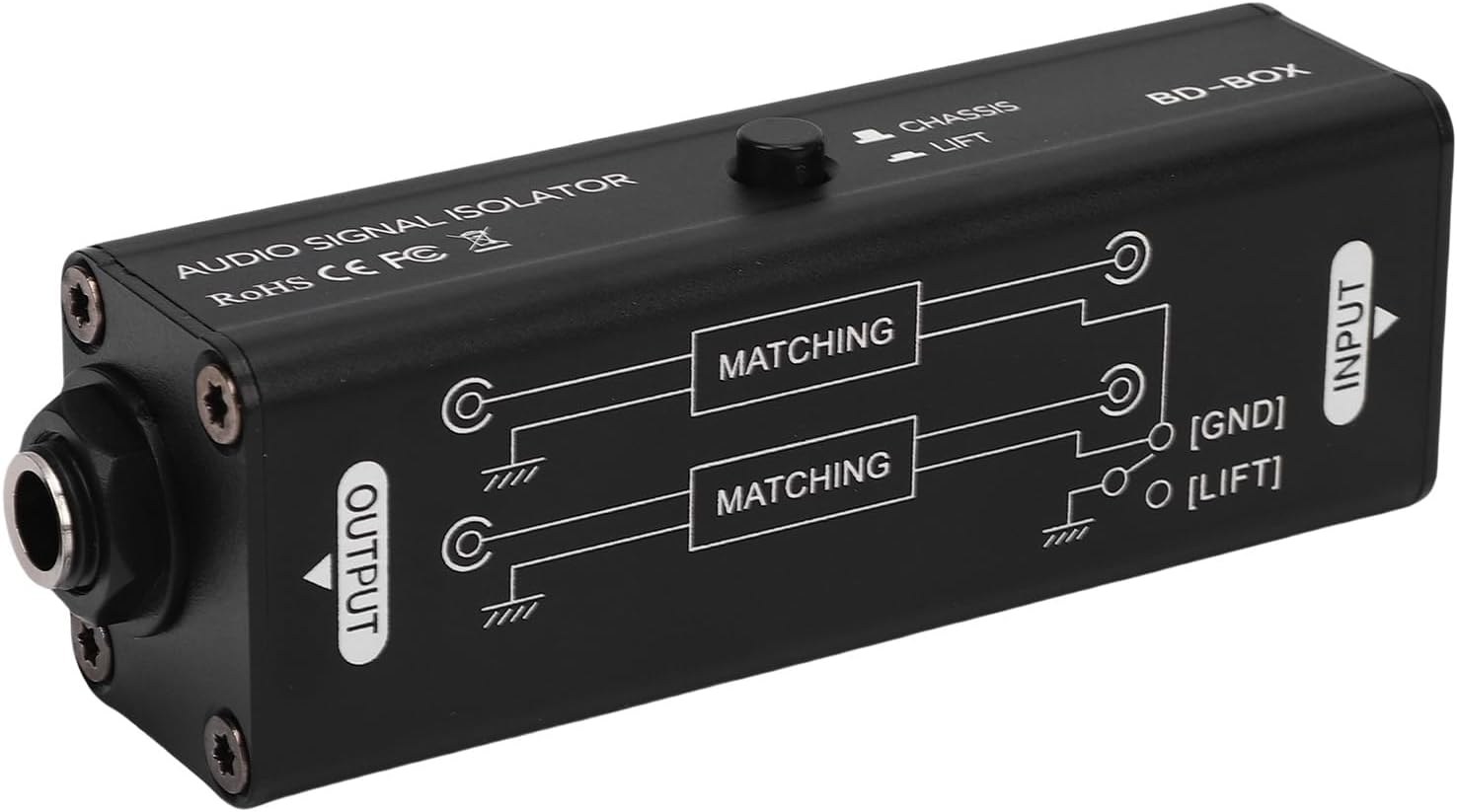Generic Ground Loop Noise Isolator, Noise Filter for Car Audio Home Stereo System, Professional Hum Eliminator with 6.35Mm Jack image number 5