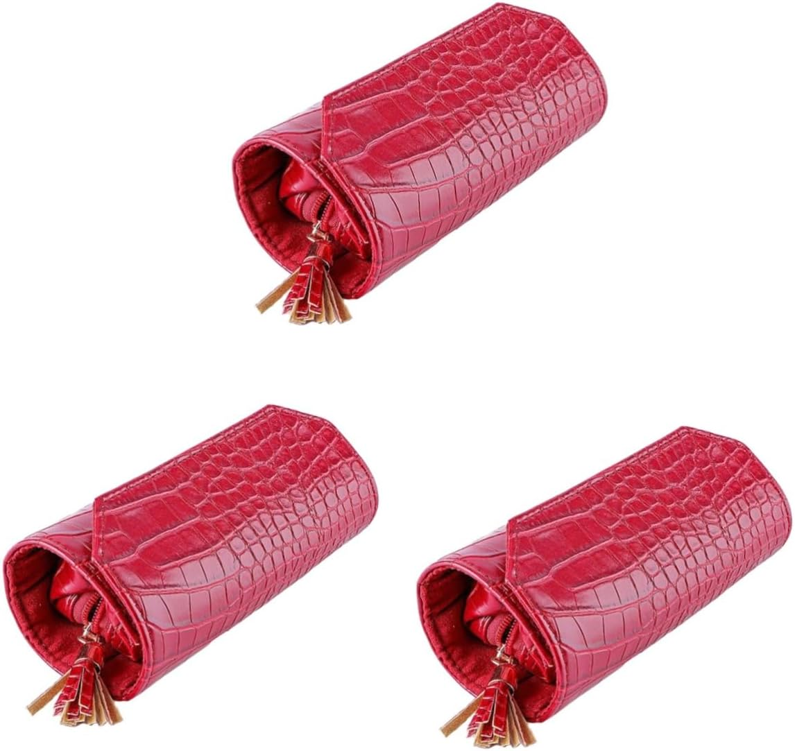 SAFIGLE 3Pcs Portable Jewelry Storage Case Organizer for Jewelry Useful Travel Box Container Case for Ring Travel Box image number 3