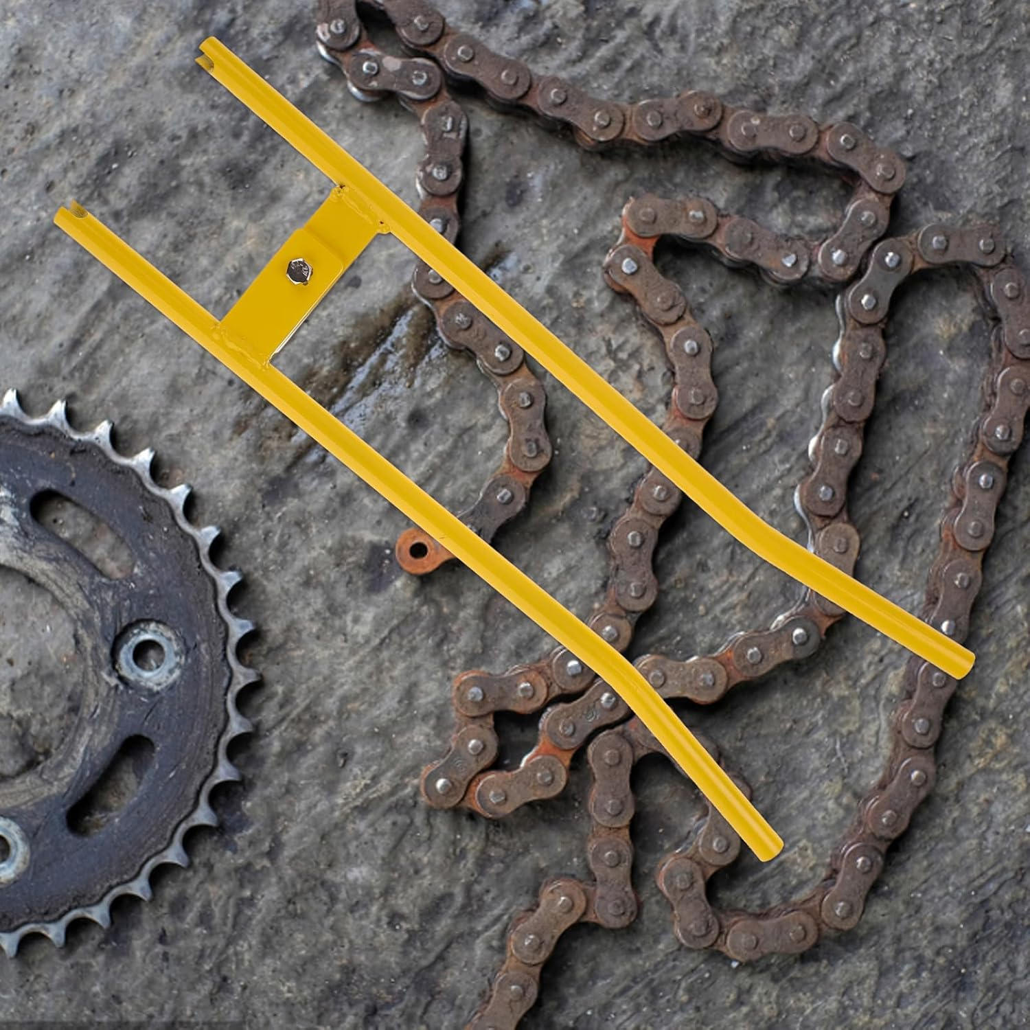 Iplusmile Truck Brake Tools Truck Brake Spring Tool Semi Truck Brake Spring Install Tool Brake Spring Pliers Slack Adjuster Tools Brake Drum Puller Semi Truck Tools Yellow Aluminum Alloy image number 2