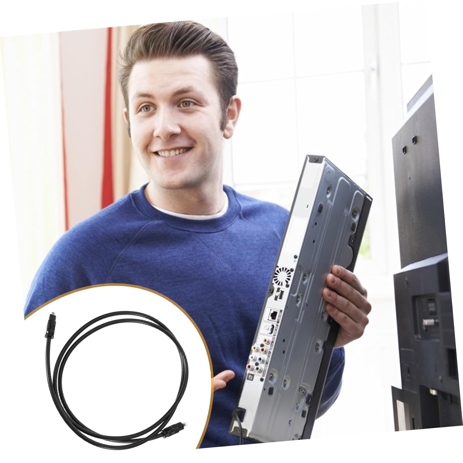 HOMSFOU 6Pcs Optical Audio Cable for Tv Digital Audio Cable for Home Theater Fiber Optic for Sound Bar Od Reliable Connection image number 3