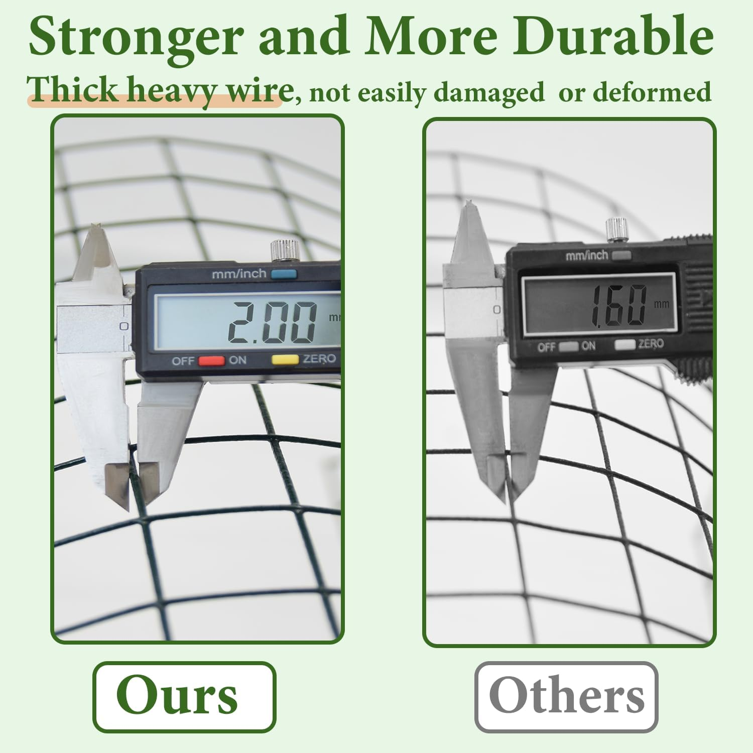 Tree Trunk Protector, 12 Pack Metal Mesh Tree Bark Protector 5'' Dia X 16-1/2'' H with Zip Ties & Stakes, Expandable Tree Guards Trunk Protector, Tree Protectors from Deer, Trimmers (12 Packs) - 6 Packs image number 3