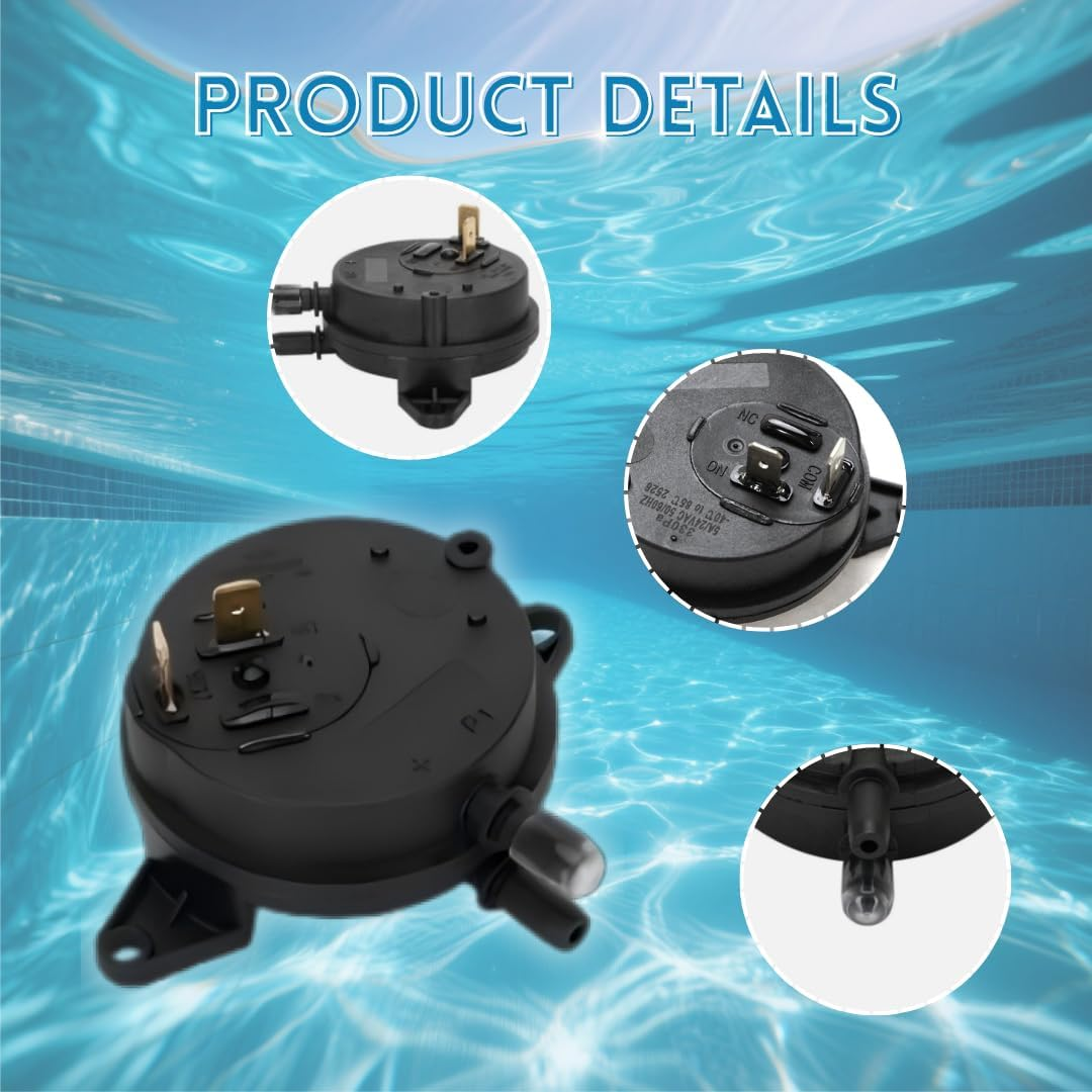 ROHOPE Air Flow Switch 42001-0061S for Pentair Mastertemp 400, 125 & Sta-Rite Max-E-Therm Pool and Spa Water Heaters&ndash; Ideal for Swimming Pools & Spas image number 2