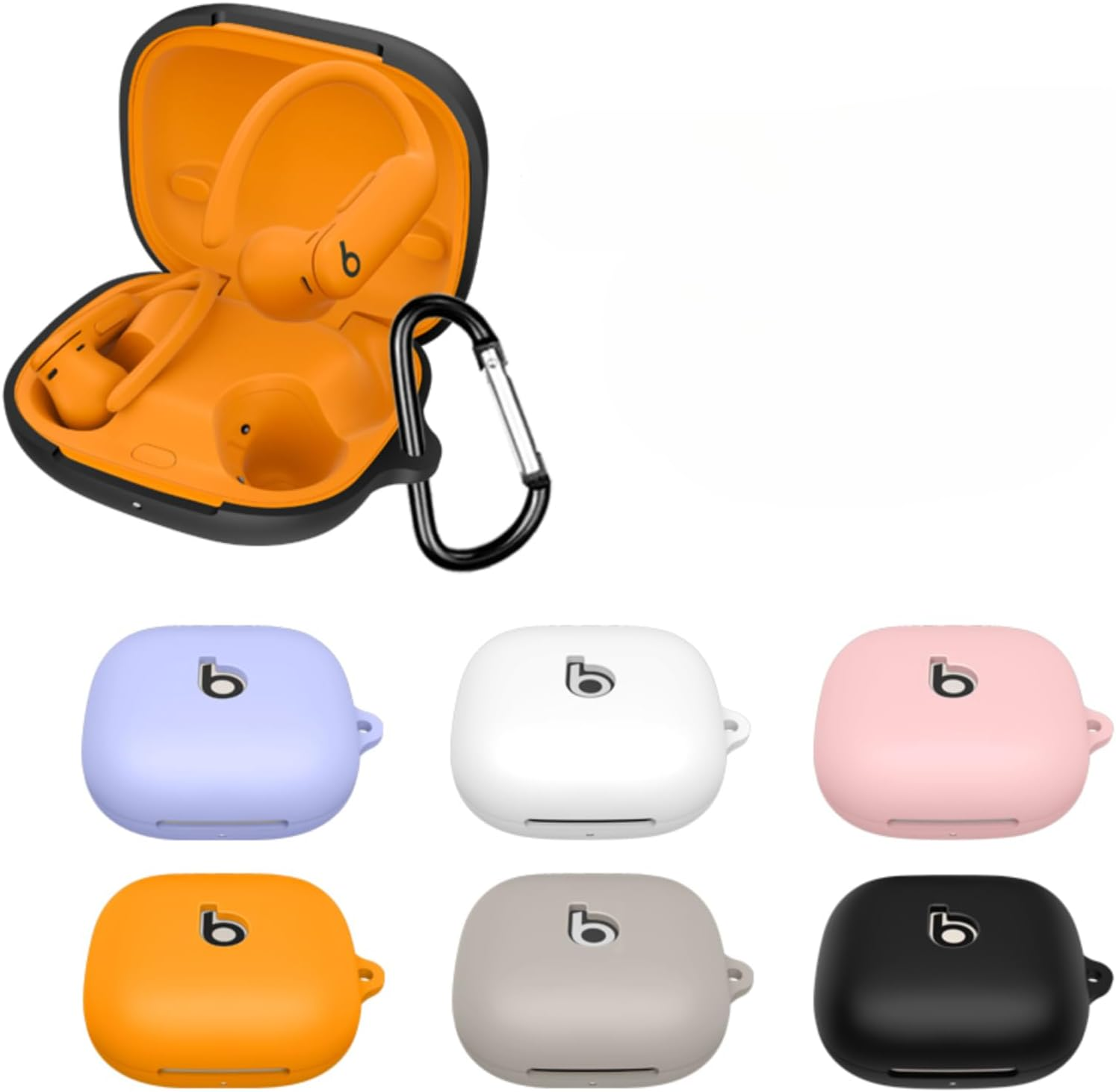 Headphone Cover for Powerbeats Pro 2 Silicone Case Dropproof Dustproof Charging Compartment Headphone Case Case image number 4