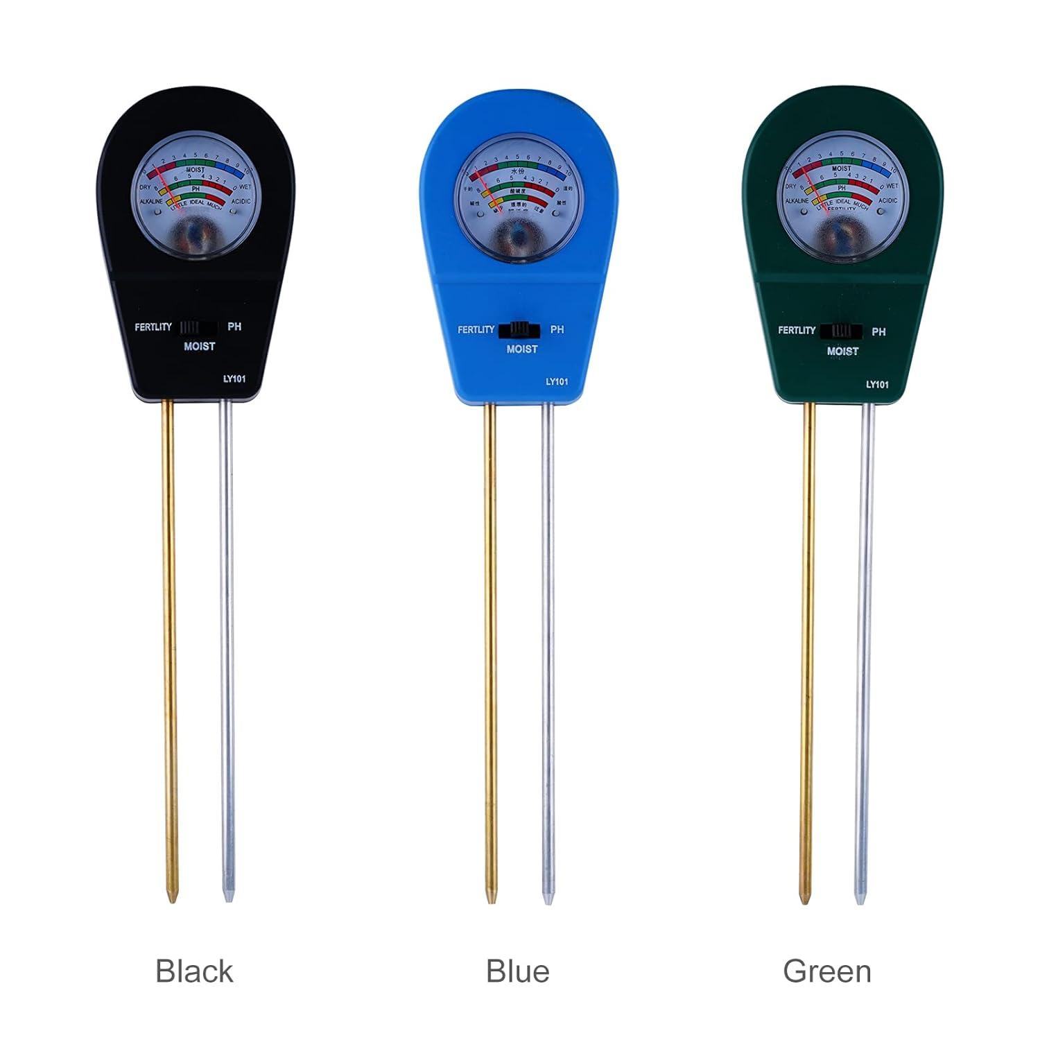 3-In-1 Soil Test PH Meter Fertility Tester Garden Plant Flowers Tool Multi-Functional Bonsai for Lawn Farm No Battery Needed image number 5