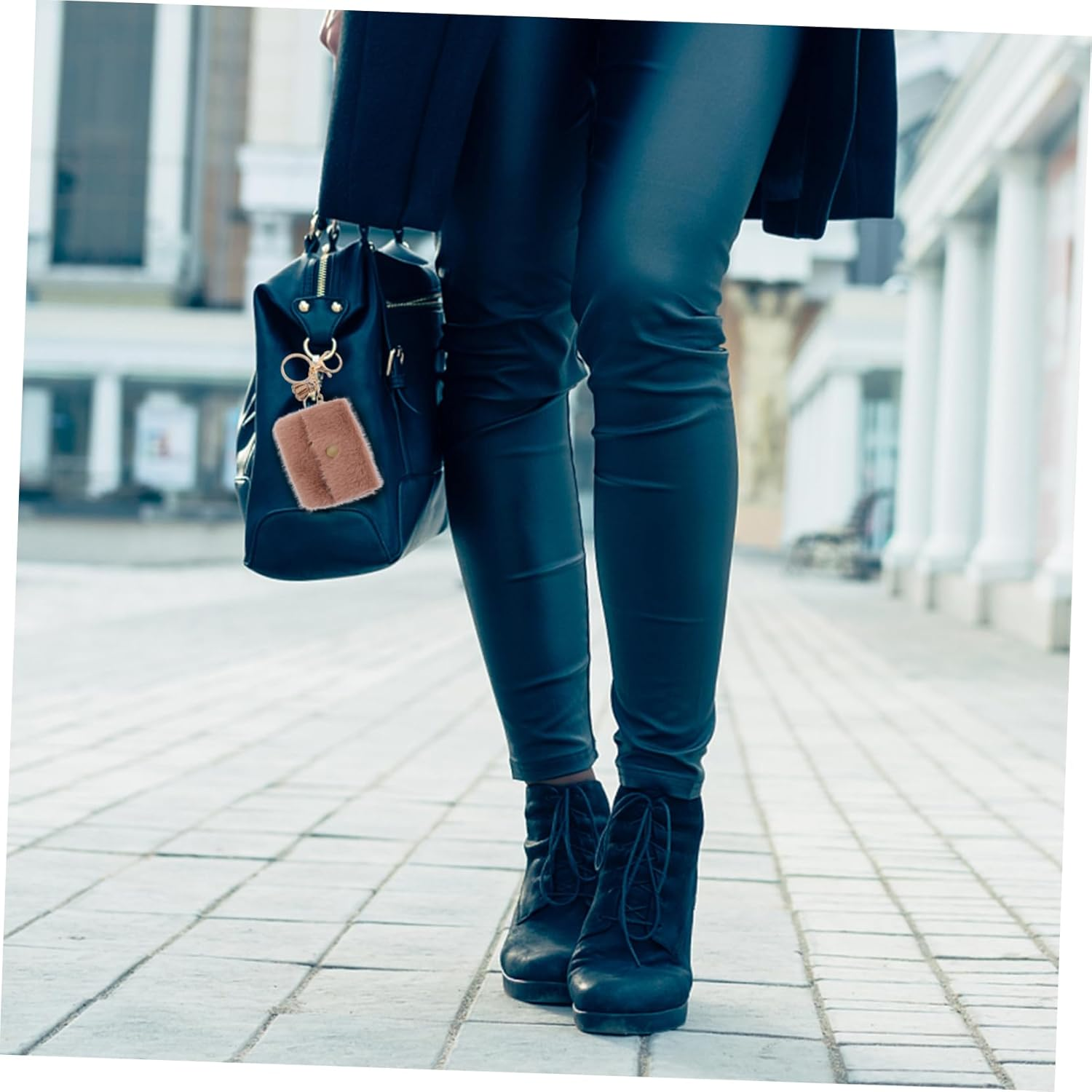 2Pcs Mini Coin Bag Key Holders Stylish Keychain Design for Bag Decoration Mobile Accessories Storing Coins for Occasion image number 6