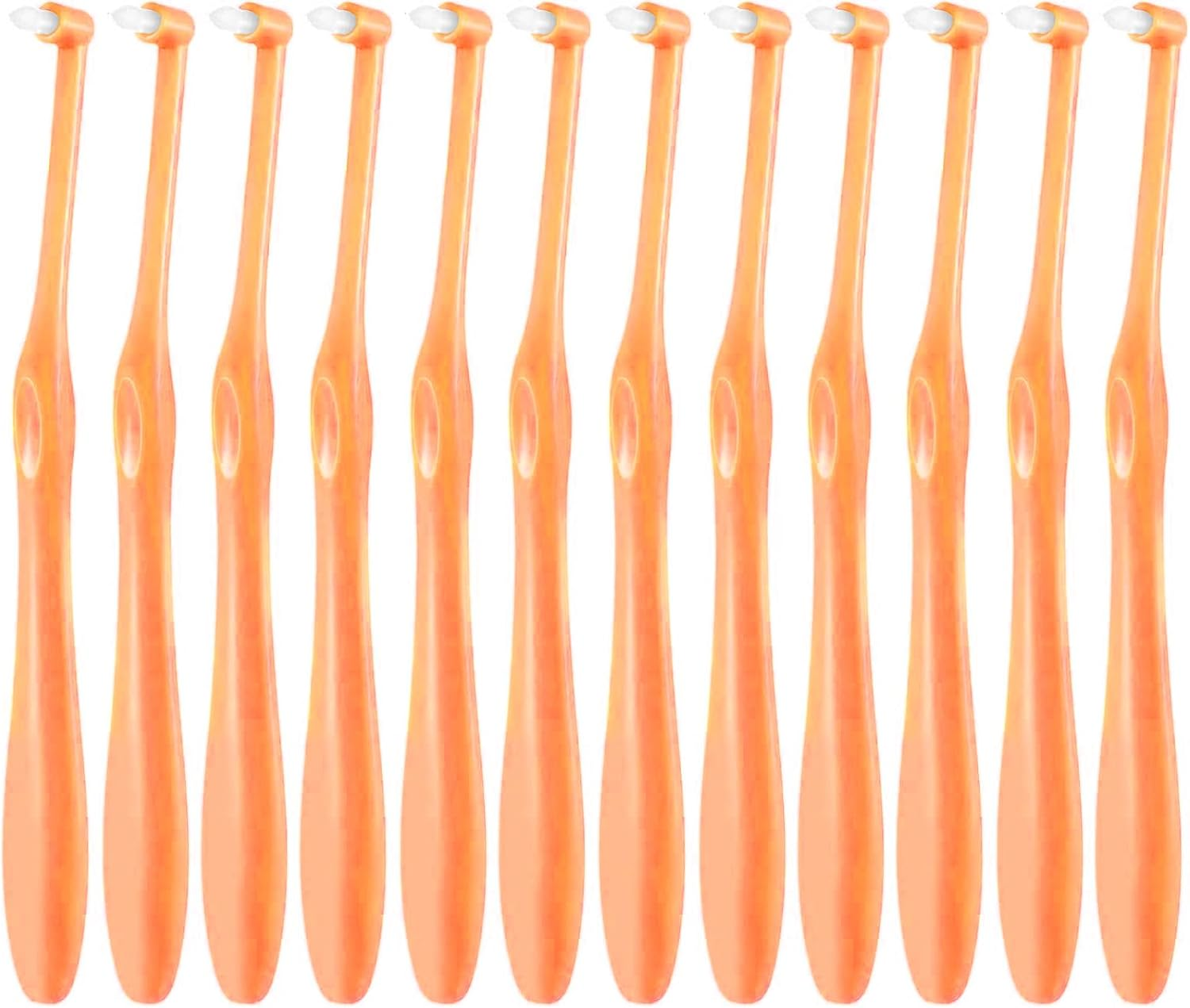 12 Pcs Soft Single Tufted Toothbrush Trim, Betterjonny Interspace Toothbrush, Slim Interspace Teeth Brushes Interdental Brushes for Orthodontic Braces Detail Cleaning