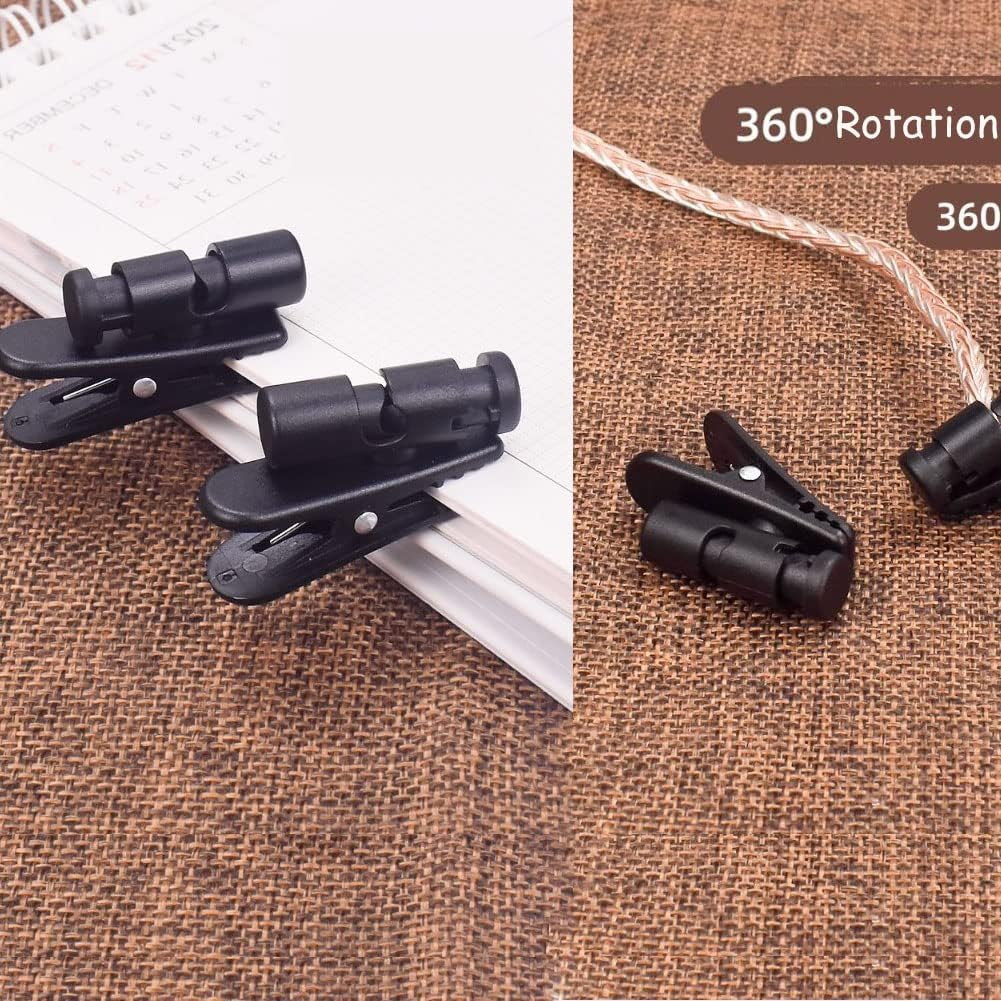 Cuifati 2 Pack Black Earphones Headset Clip, Wired, in Ear, Tangle Free, Sport, Unisex, Black image number 5