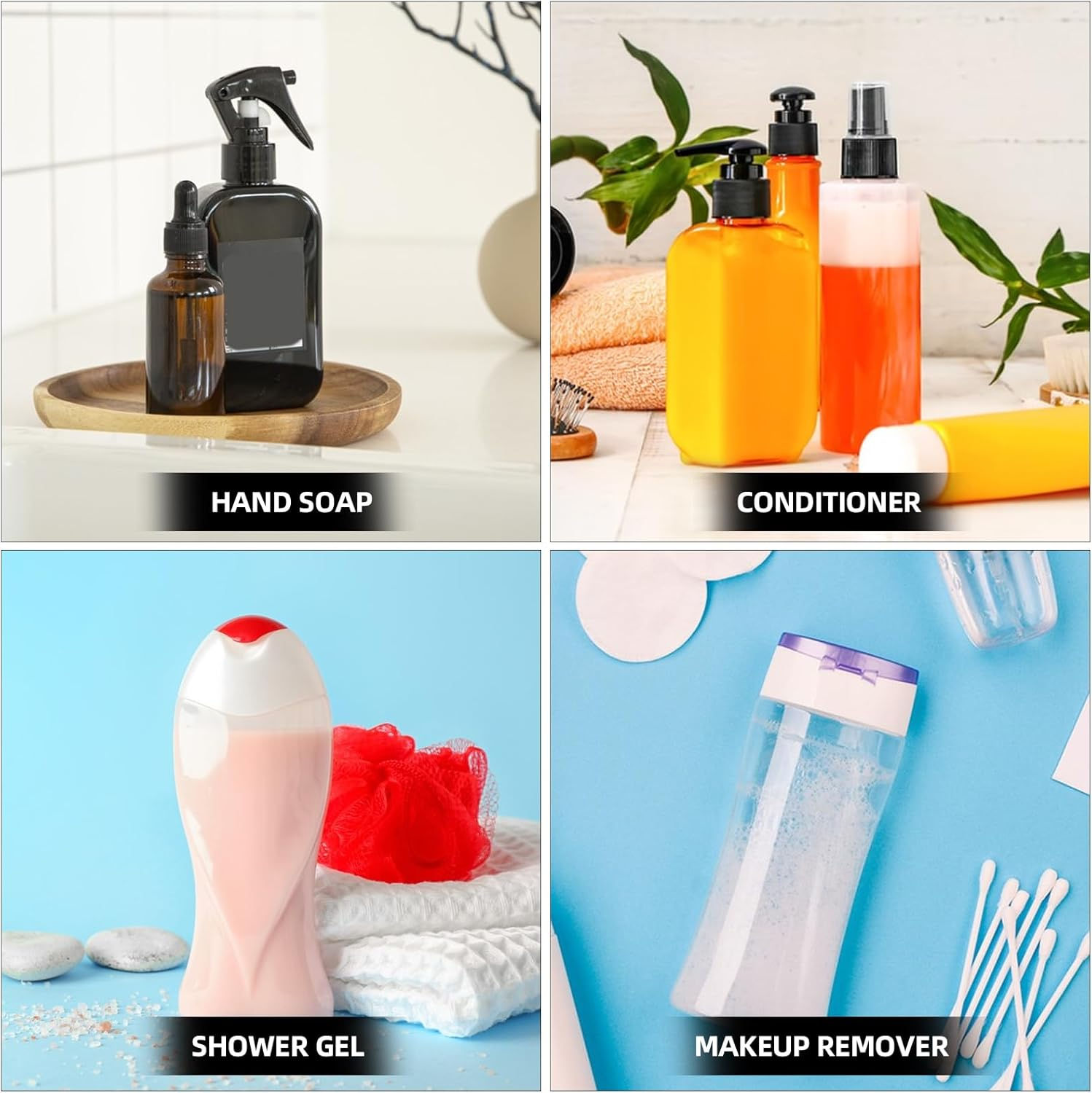 Refillable Cosmetic Containers, 5 Pieces 1 Oz Travel Bottles Mini Squeeze Bottle Makeup Containers Empty Lotion Bottles Toothpaste Container Reusable Travel Dispensers Bottles for Liquids Toiletries image number 5