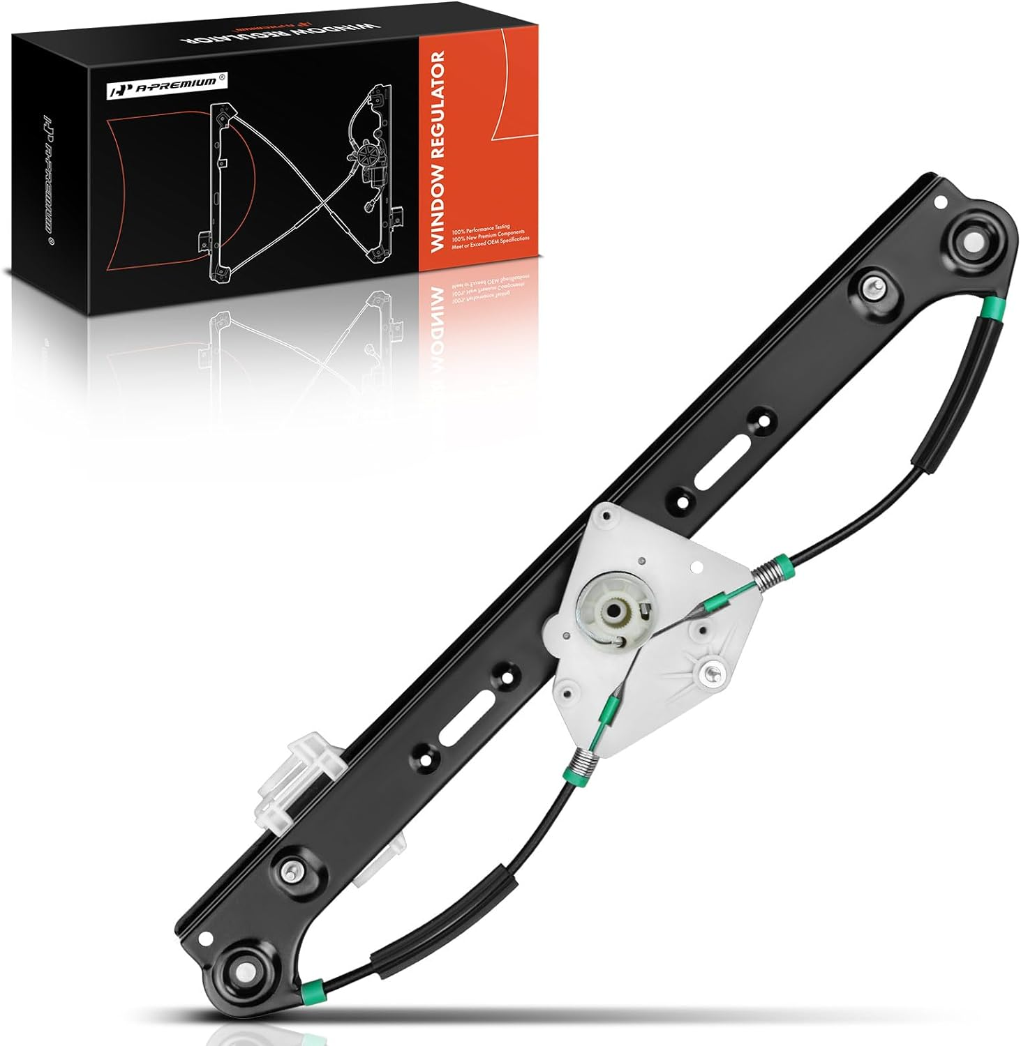 A-Premium Power Window Regulator without Motor for BMW X3 E83 2004-2010 Rear Right Passenger Side image number 3